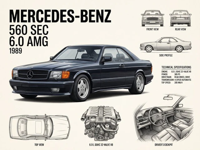 Shmidt.Art - Mercedes-Benz - Mercedes-Benz 560 SEC 6.0 AMG 1989 - 1980s