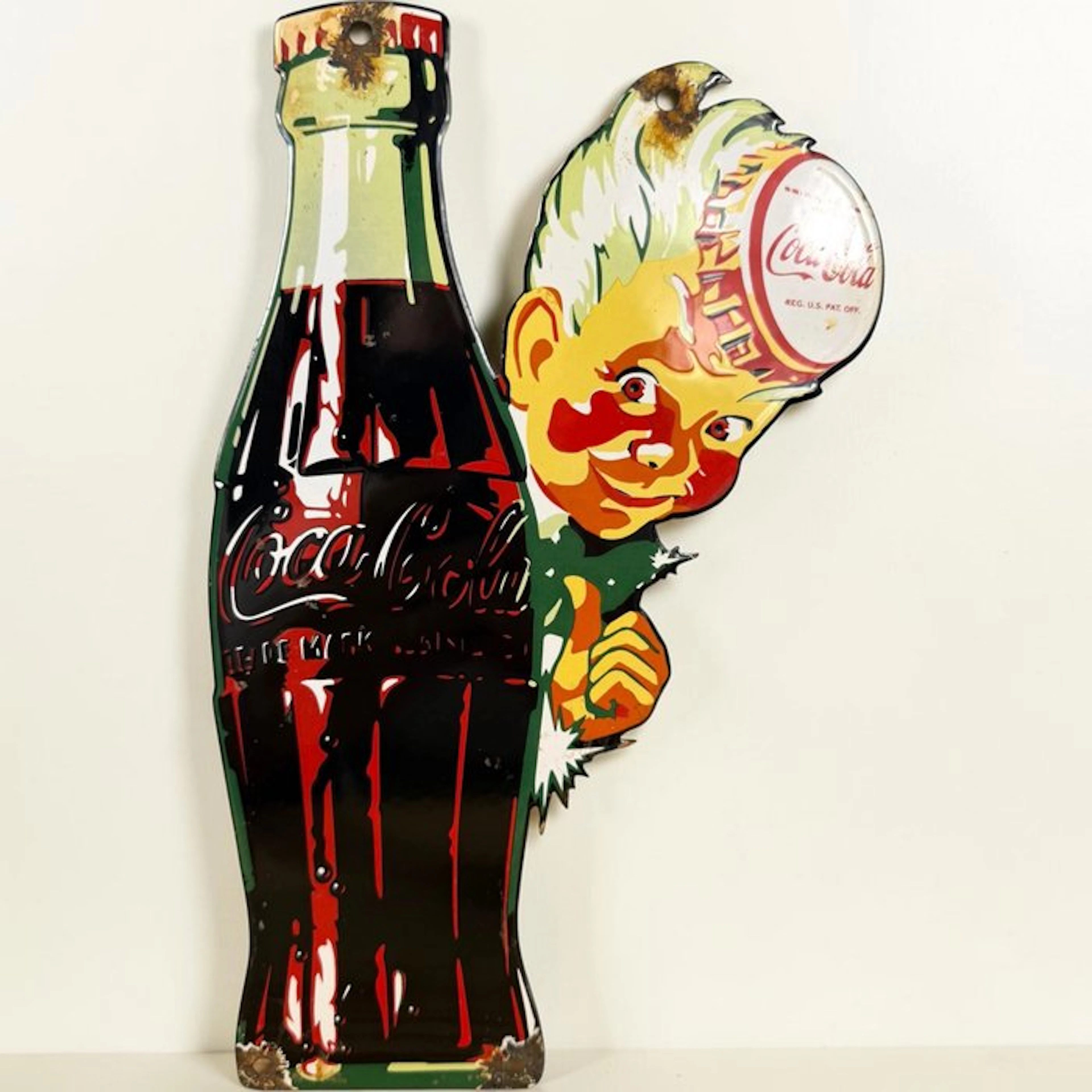 Coca-Cola - Enamel plate - Enamel