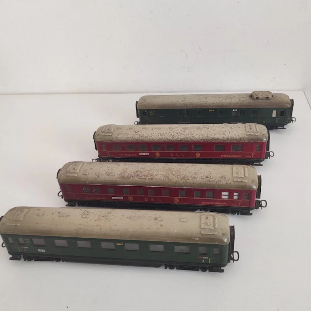 Märklin H0 - 346/1-2-3-4 - Model train passenger carriage set (4) - DB