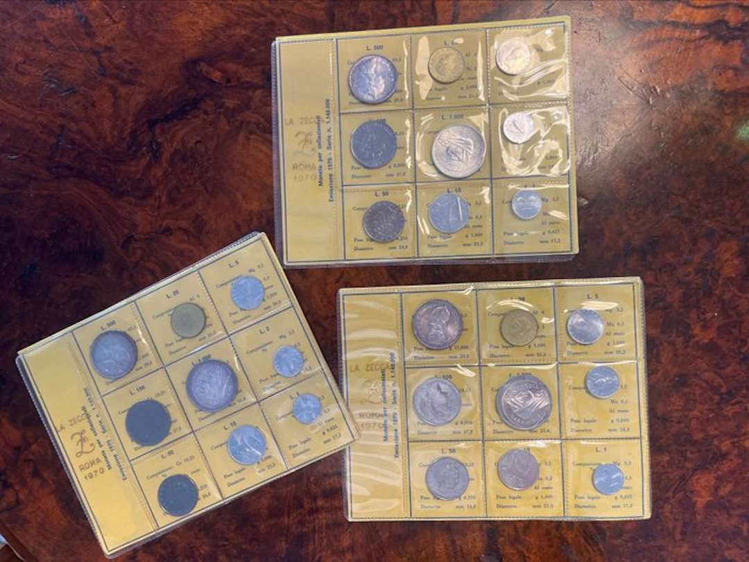 Italy. Lotto 3 Serie Divisionali 1970 incluse 500/1000...