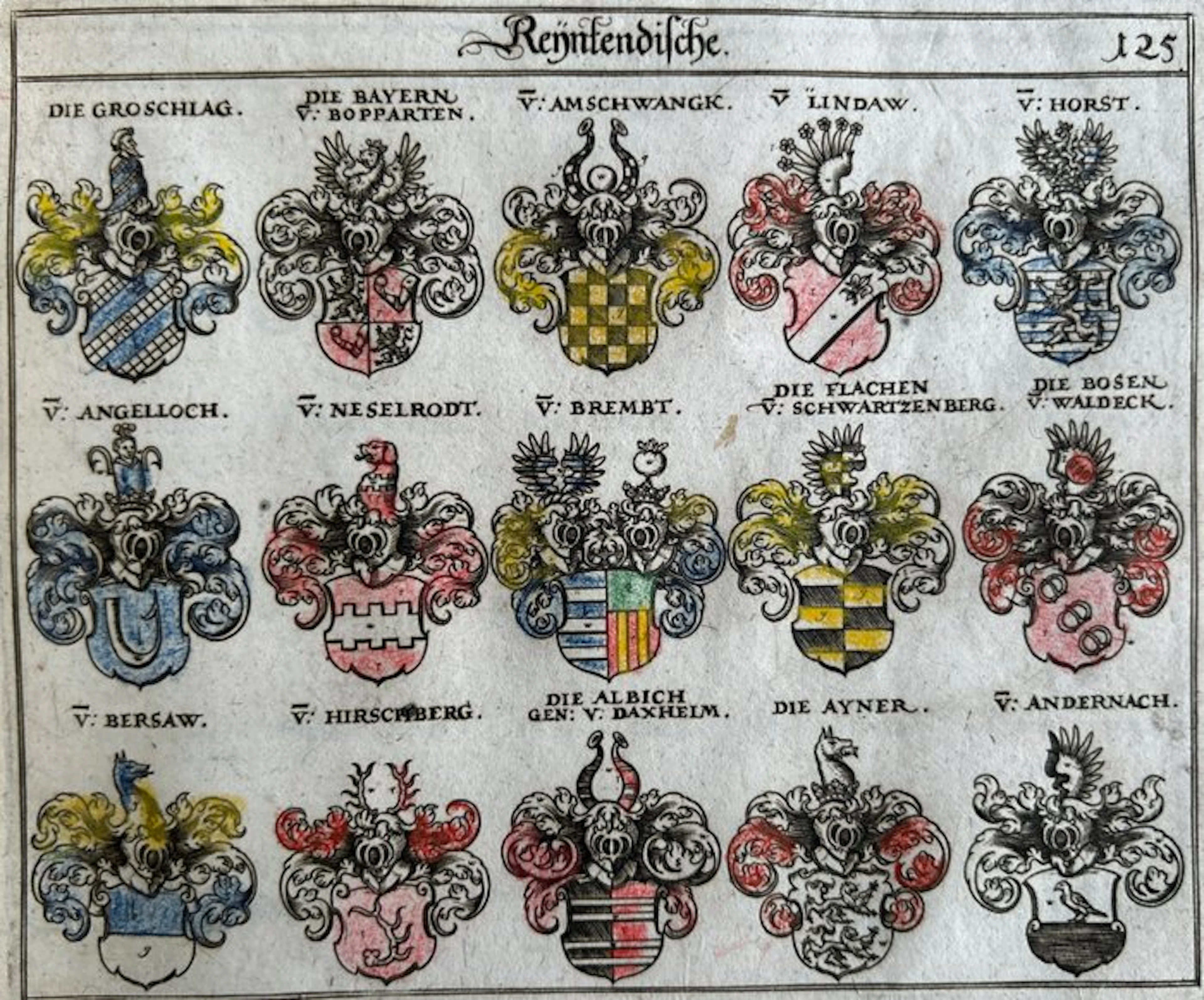 Siebmacher - Erneuert und Vermehrtes Wappen-Buchs - 1696
