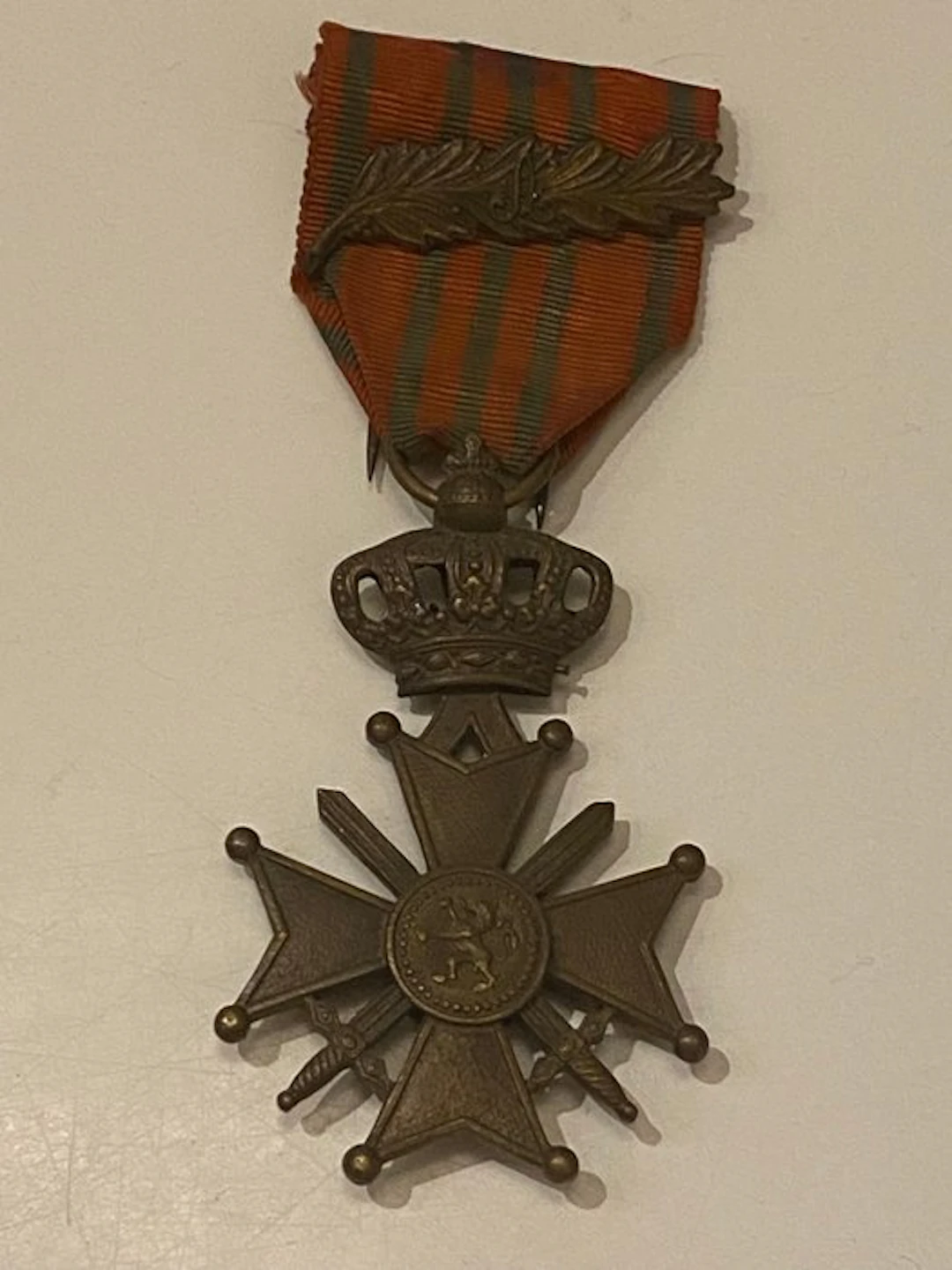 Belgium - Military medal - Belgian War Cross 1914–1918 (Croix de guerre)