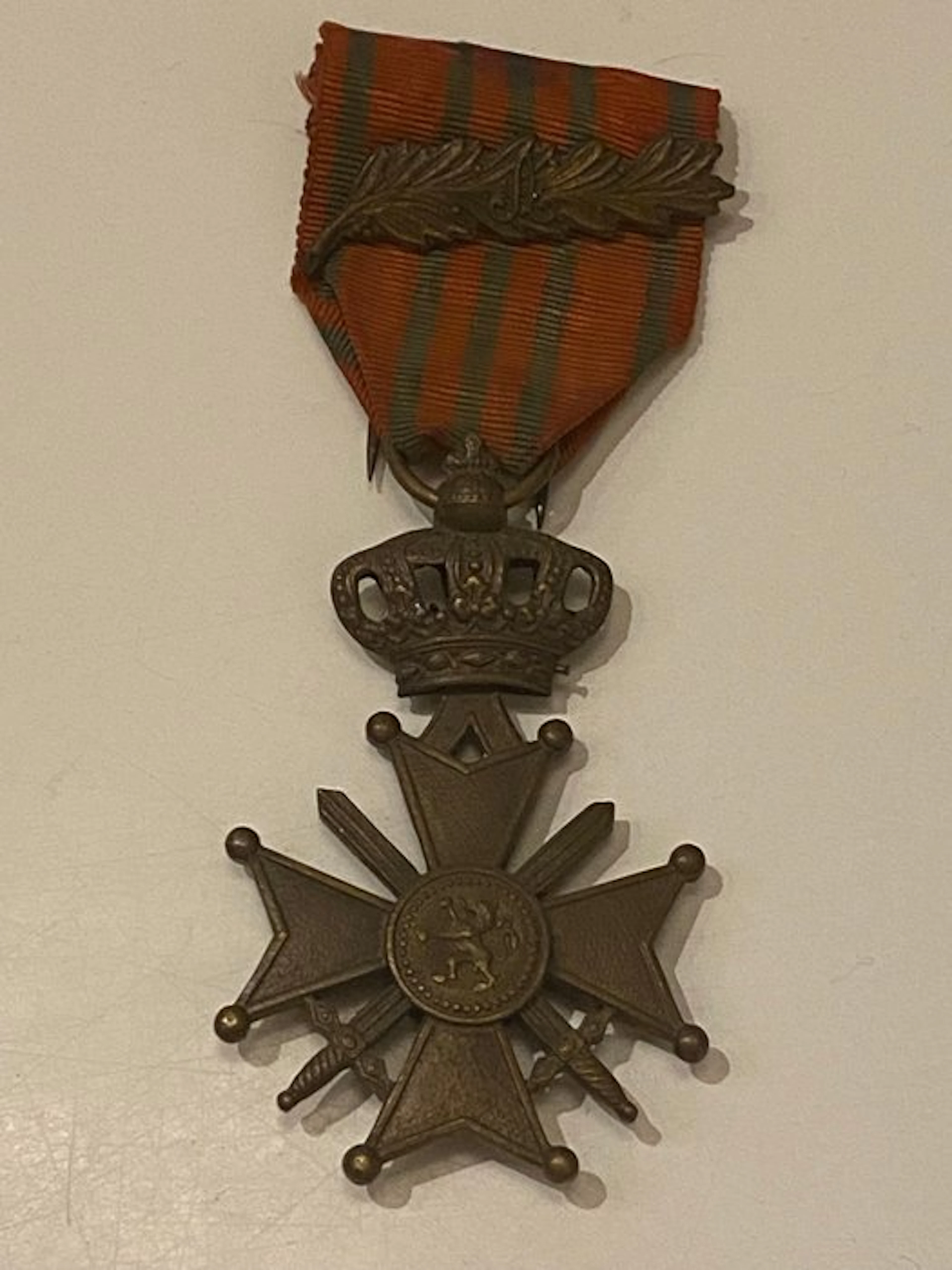 Belgium - Military medal - Belgian War Cross 1914–1918 (Croix de guerre)