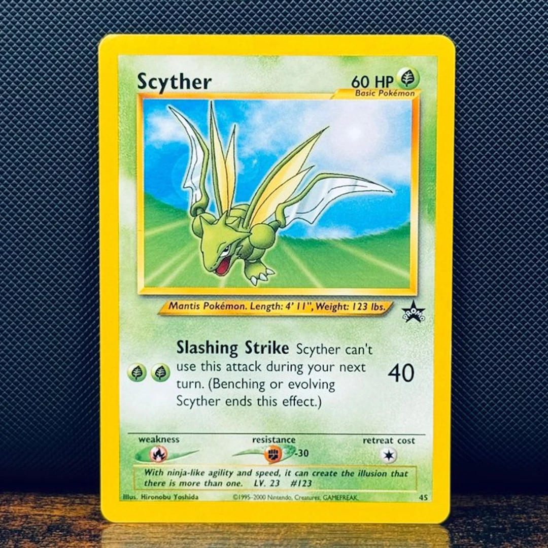 Pokémon Card - Scyther Black Star Promo 45 - Pokémon