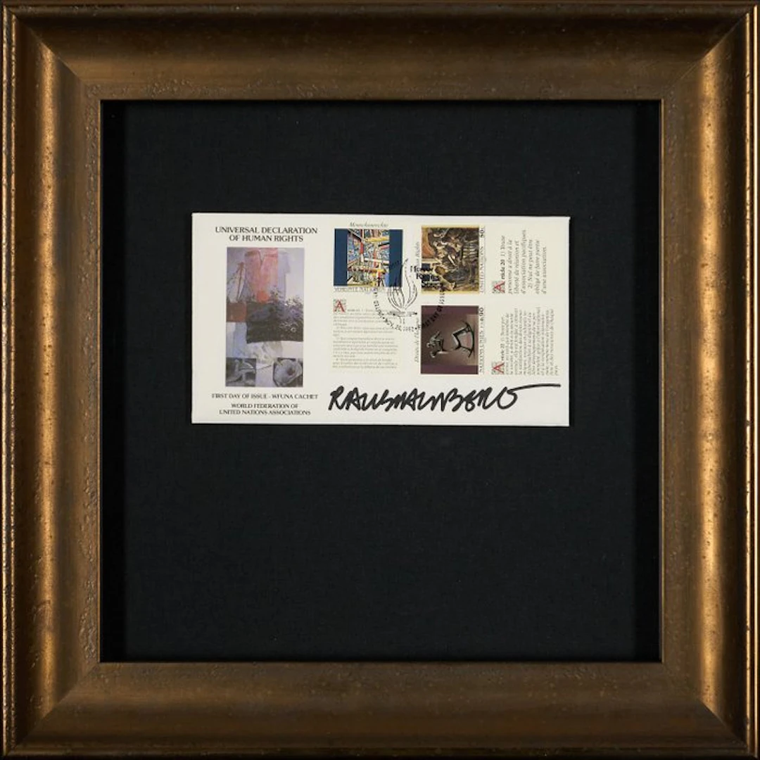 Robert Rauschenberg (1925-2008) - Signiert - First Day...