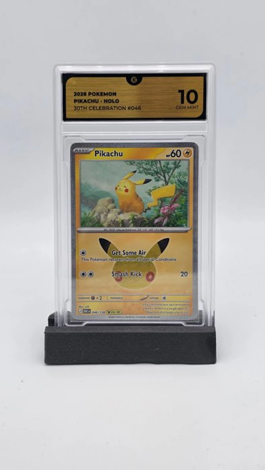 Pokémon - 1 Graded card - Pikachu 046 Holo - GG 10 - Mega Evolution