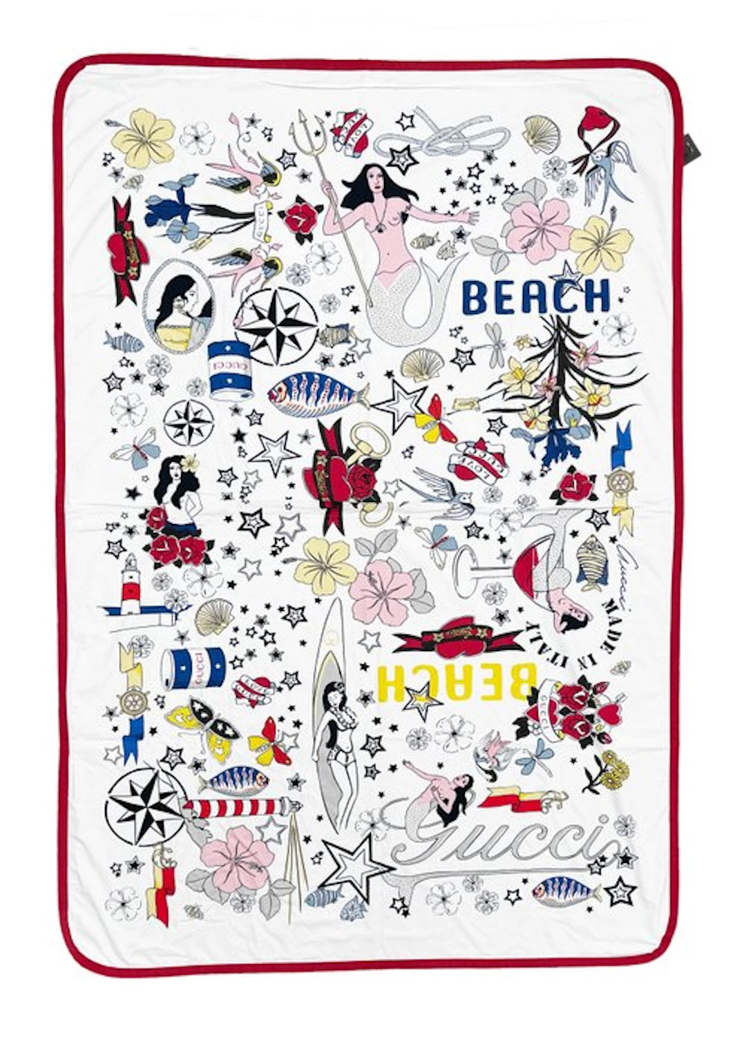 Limited Edition Tattoo Heart - Beach towel - 166 cm - 120 cm