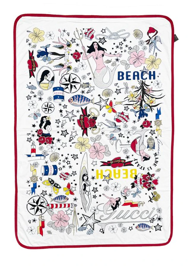 Limited Edition Tattoo Heart - Beach towel - 166 cm - 120 cm