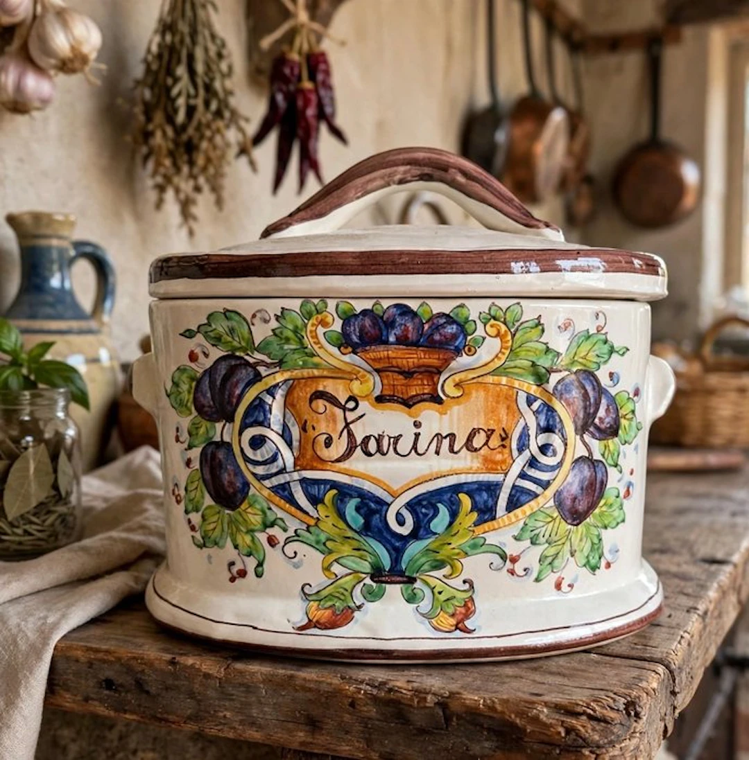 Ceramiche artistiche Montelupo F.N.O - Can - Terracotta - Tuscany maiolica