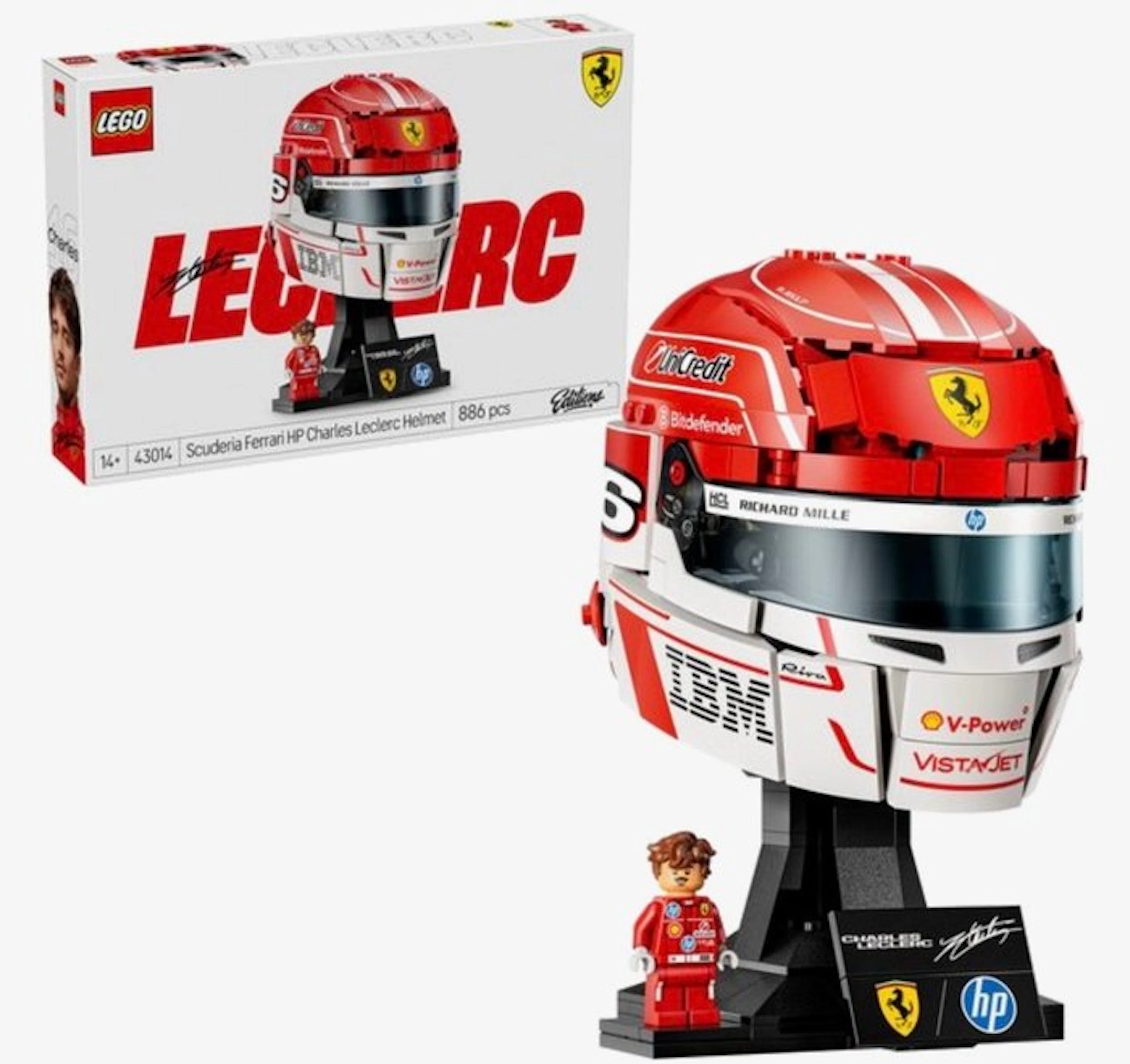 LEGO Set - 43014 - Icons - Scuderia Ferrari HP Charles Leclerc Helmet