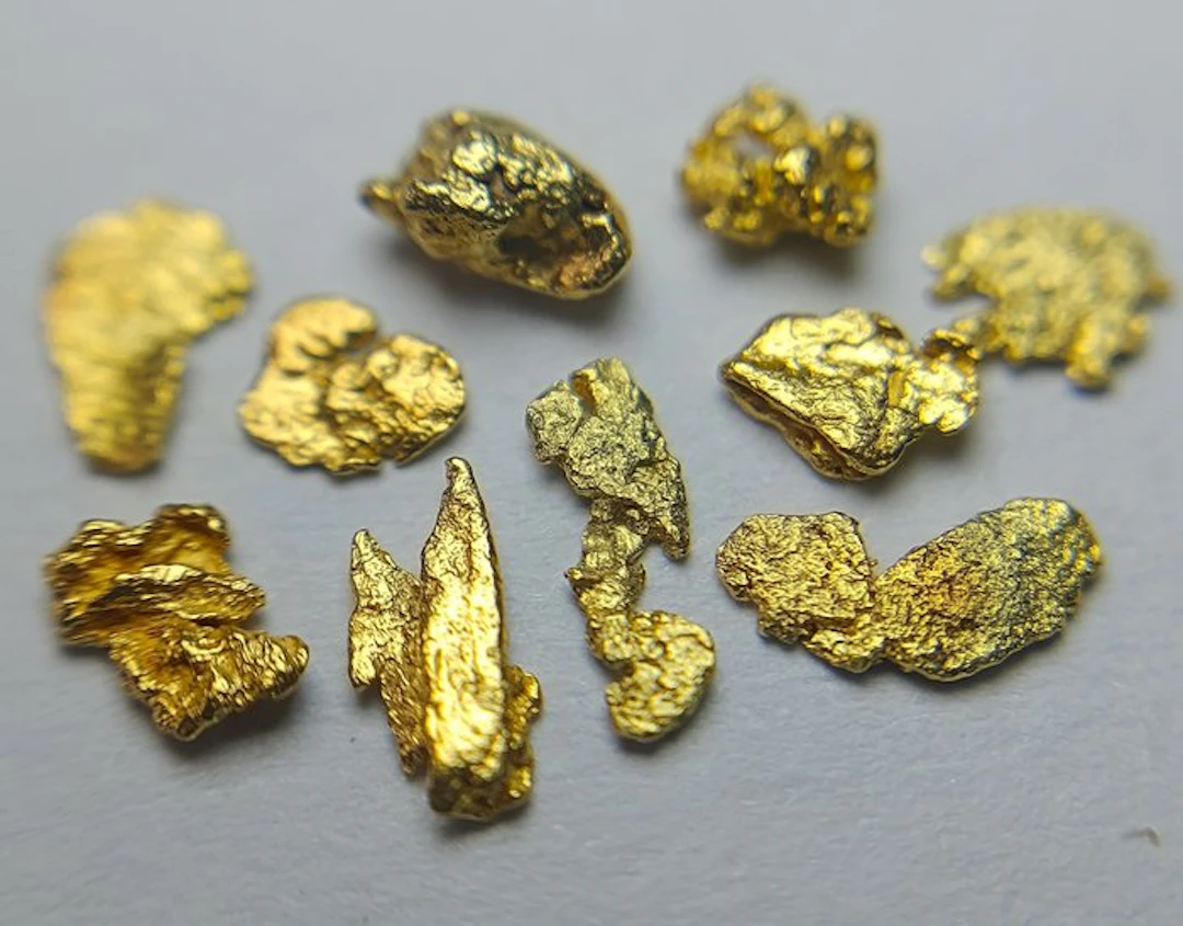 Very Beautiful Gold - Lot of 10 Natural Nuggets- 0.29 g