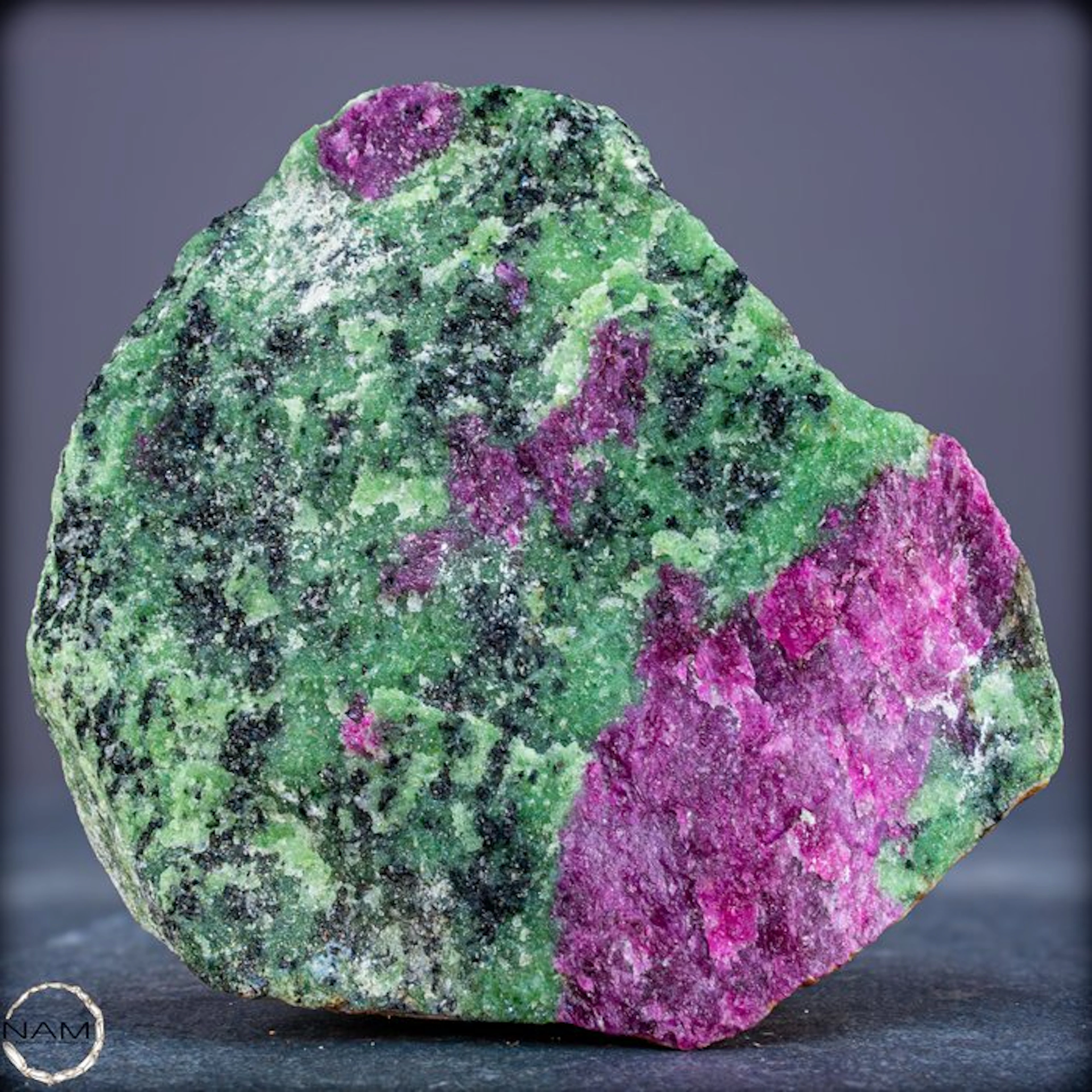 Natural ruby zoisite freeform – Nature's powerful display of colors.- 686.79 g