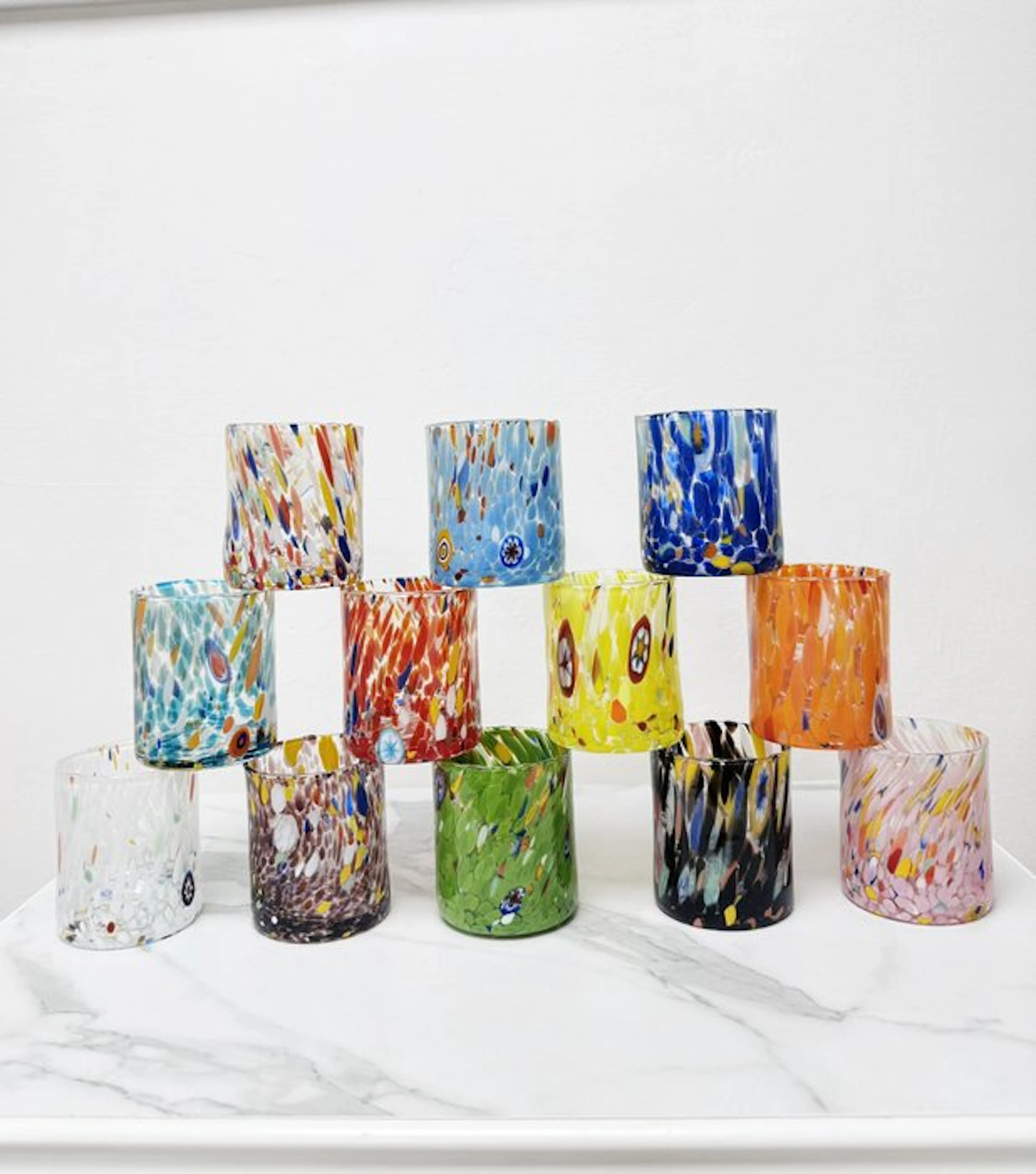 Drinking set (12) - Glass - MurArt Mixed Glasses