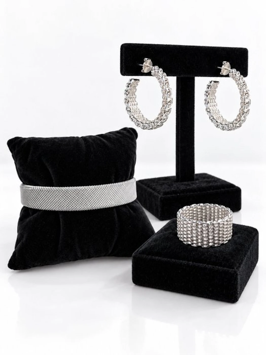 No reserve price - 2 piece jewellery set Silver