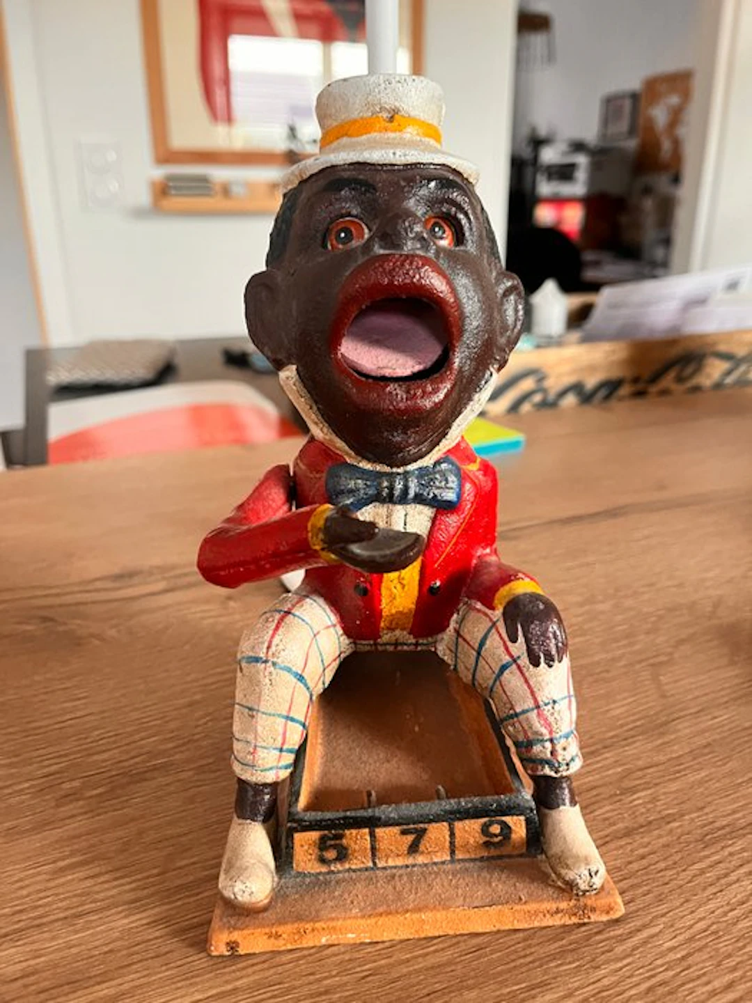 J.E STEVENS - Tin toy figure - J