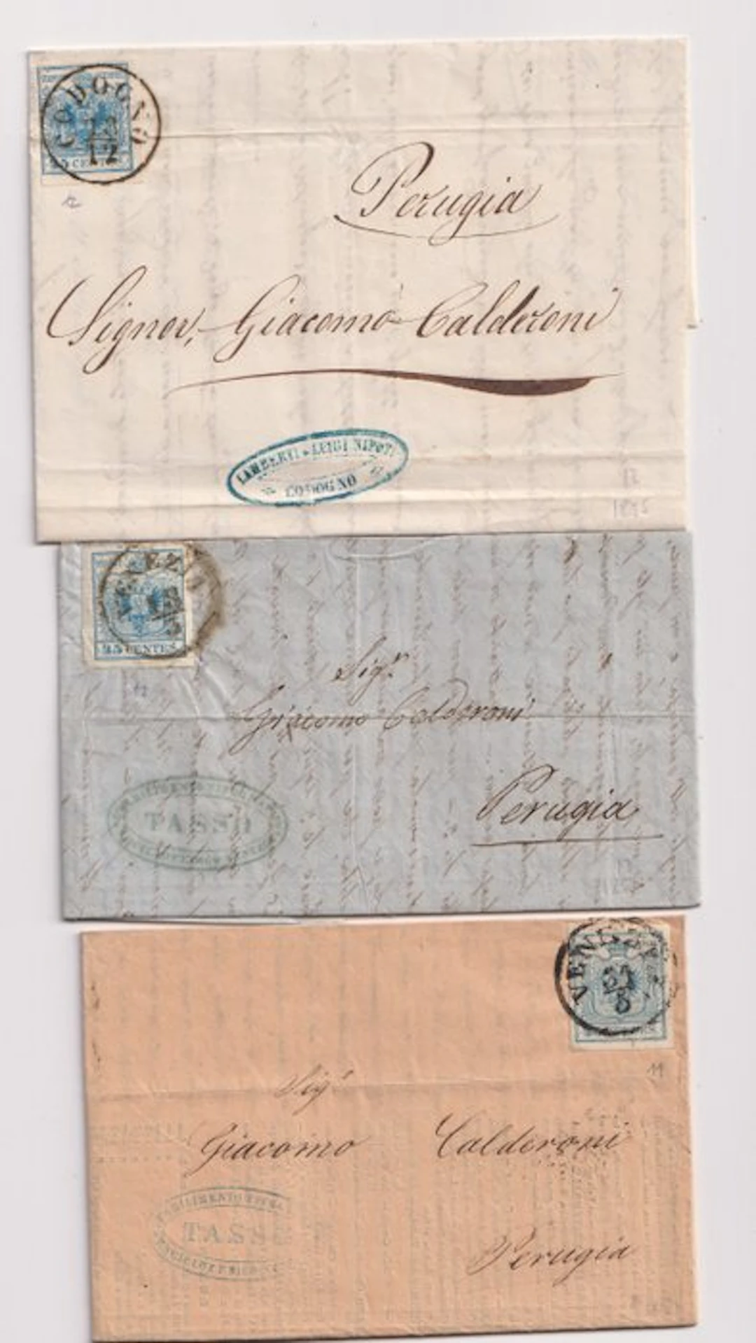 Italian Ancient States - Lombardo Veneto 1853/1856 - 3...