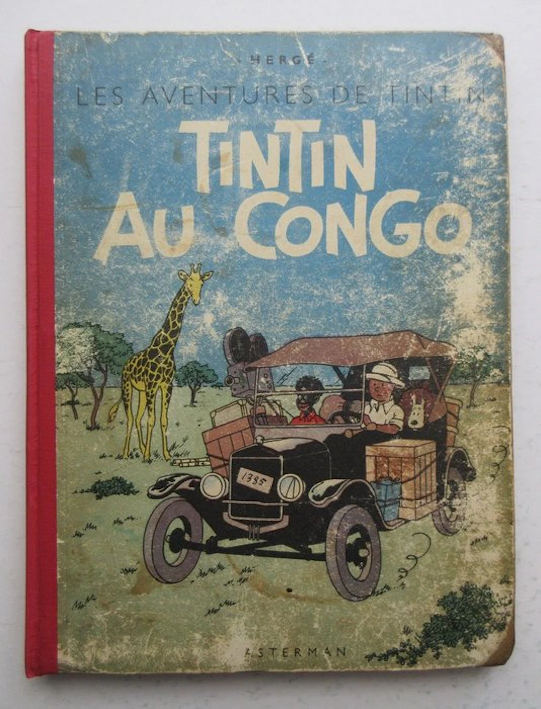 Tintin T1 - Tintin au Congo N&B (A18) - C - 1 Album - Reprint - 1942