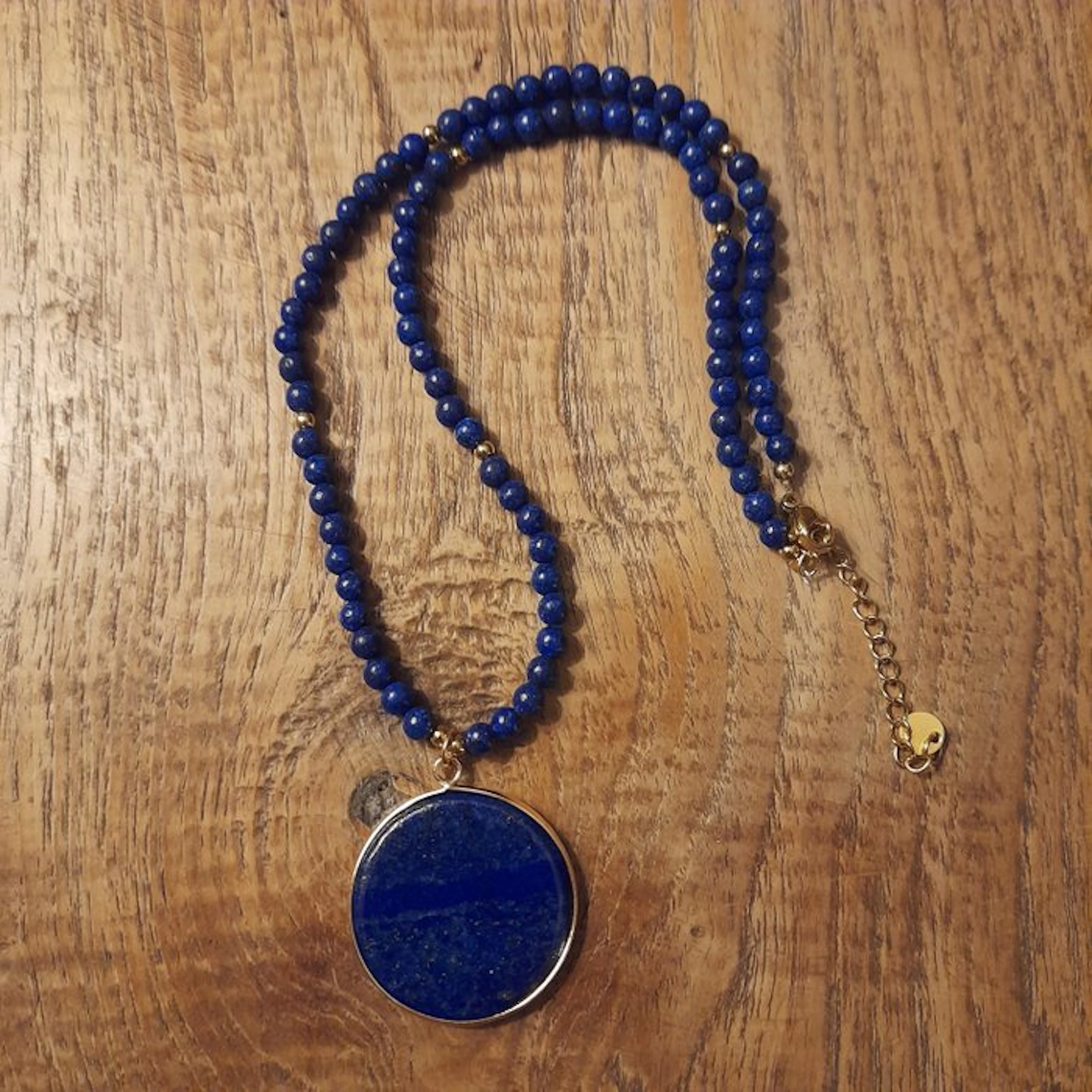 Lapis lazuli - Natural lapis lazuli - Necklace with pendant