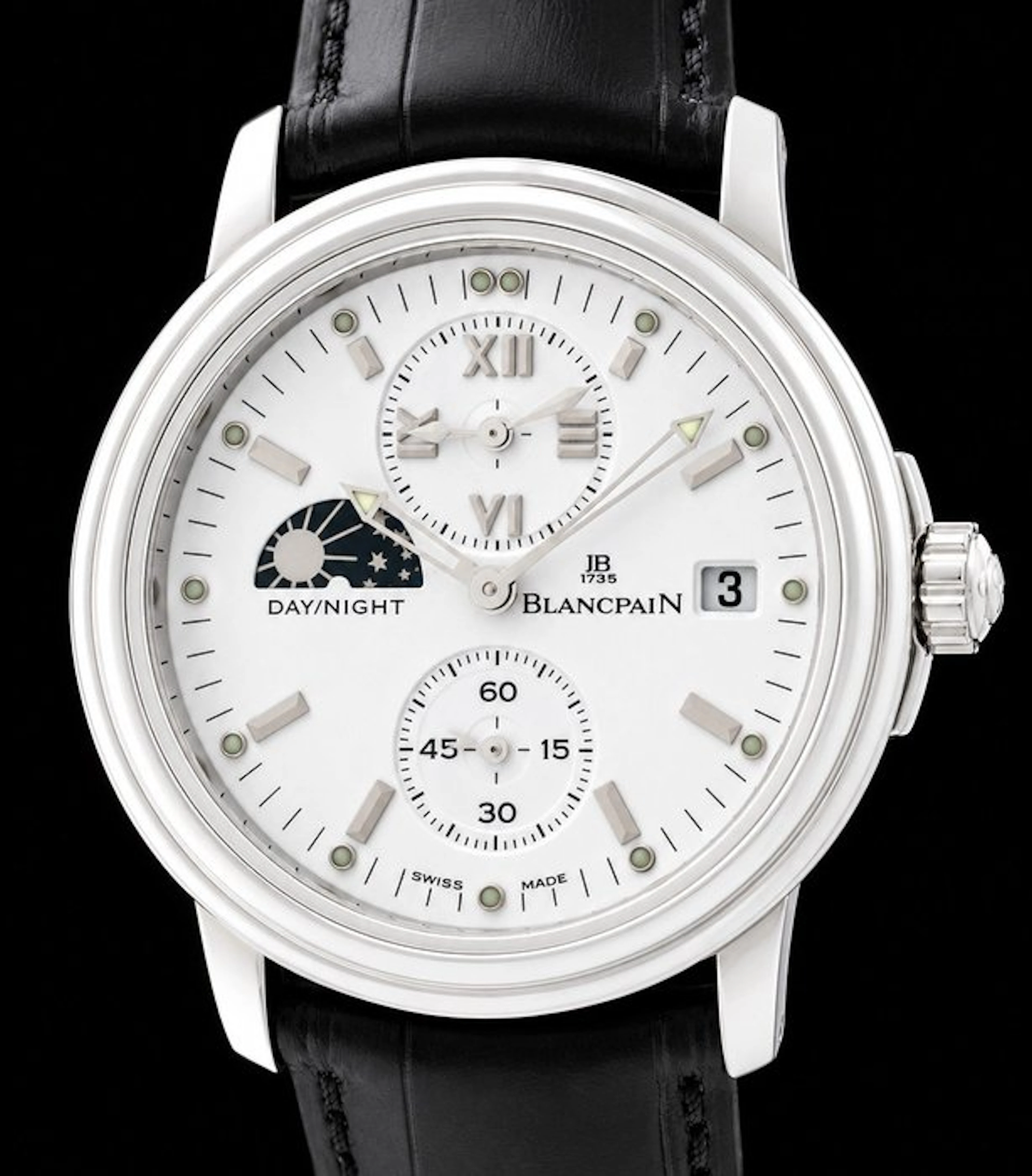 Blancpain - 'Leman' - Double Time Zone - Day/Night...