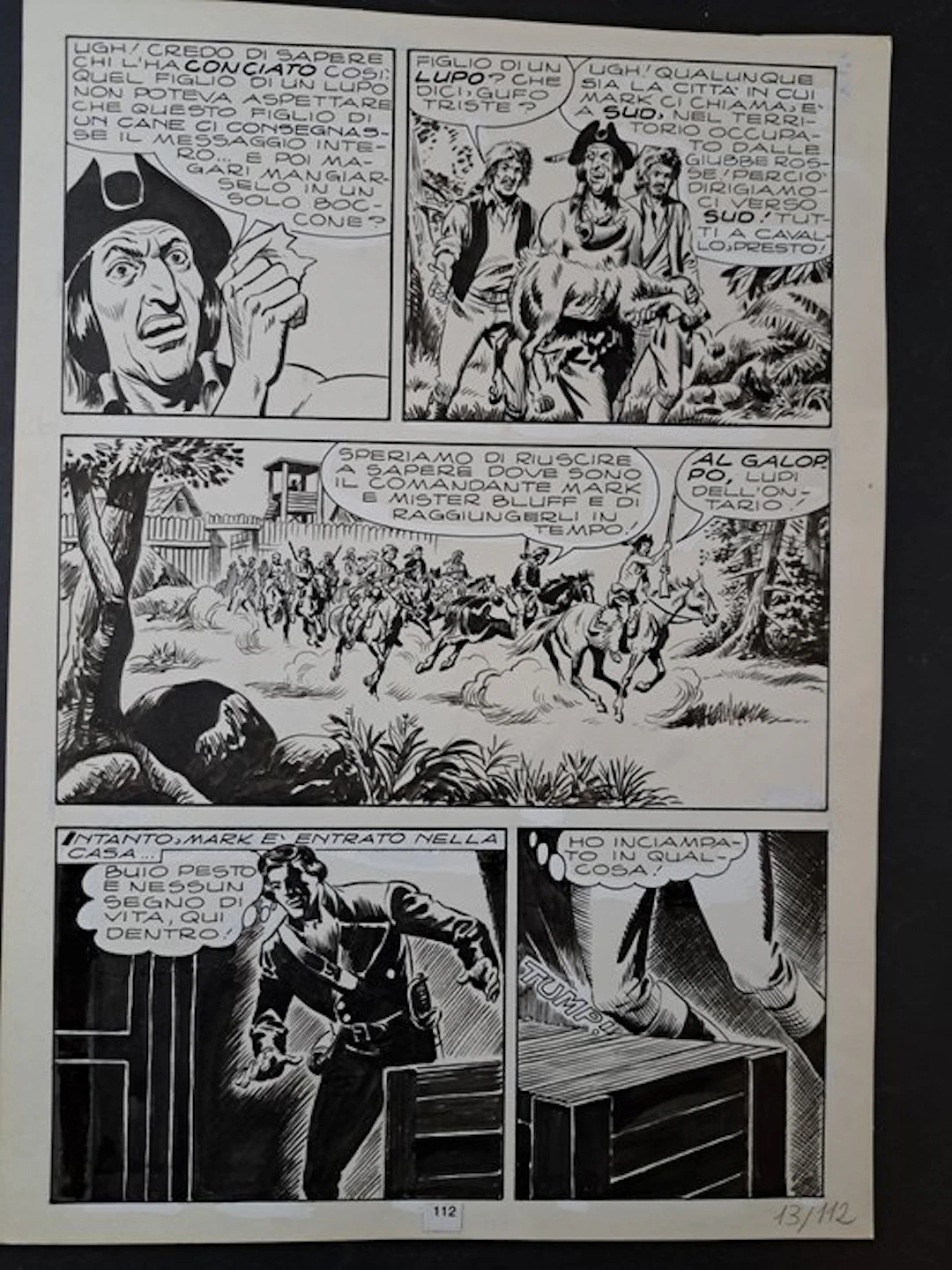 EsseGesse - 1 Original page - Il Comandante Mark: Il Messaggio Segreto - 1968