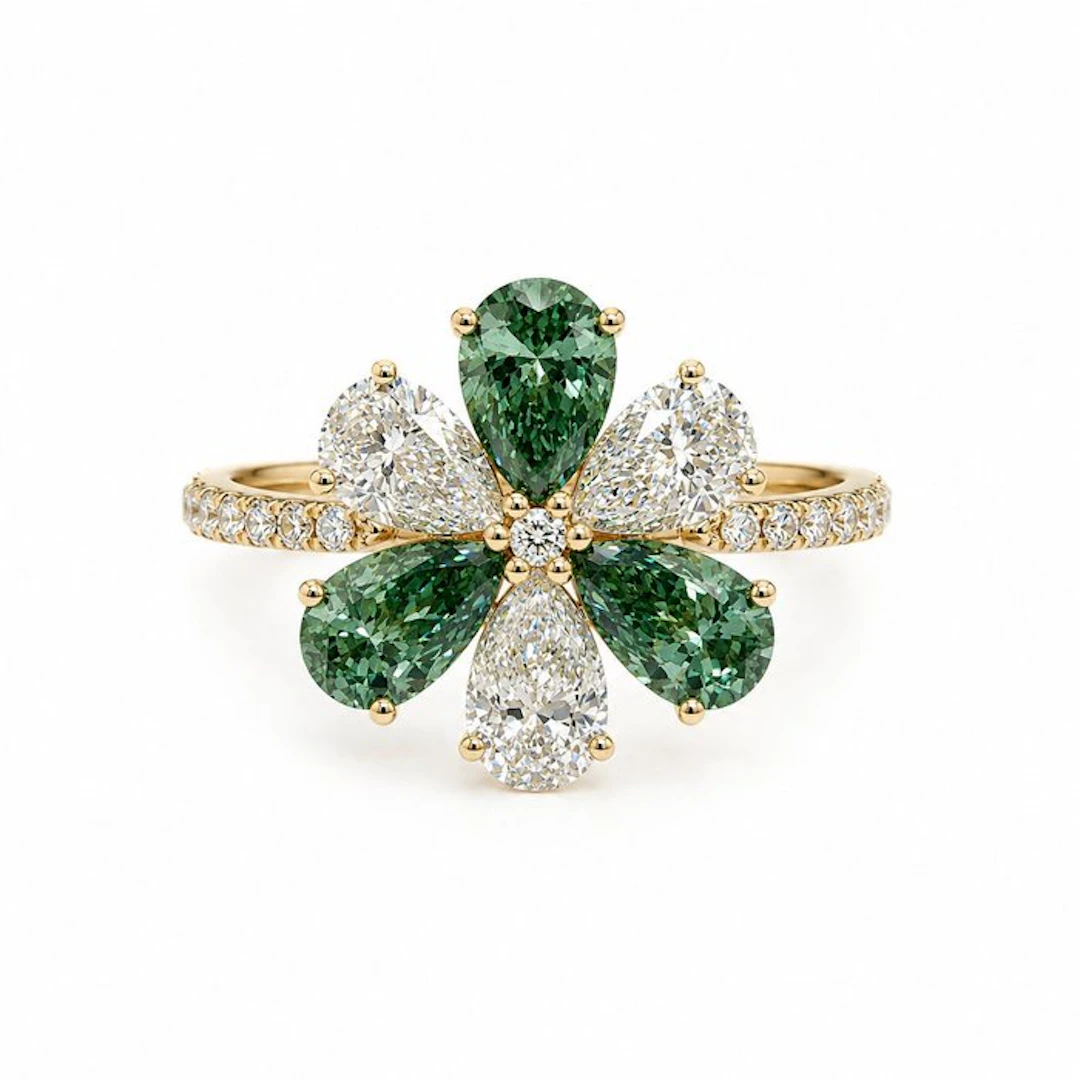 No reserve price - Ring - 14 kt