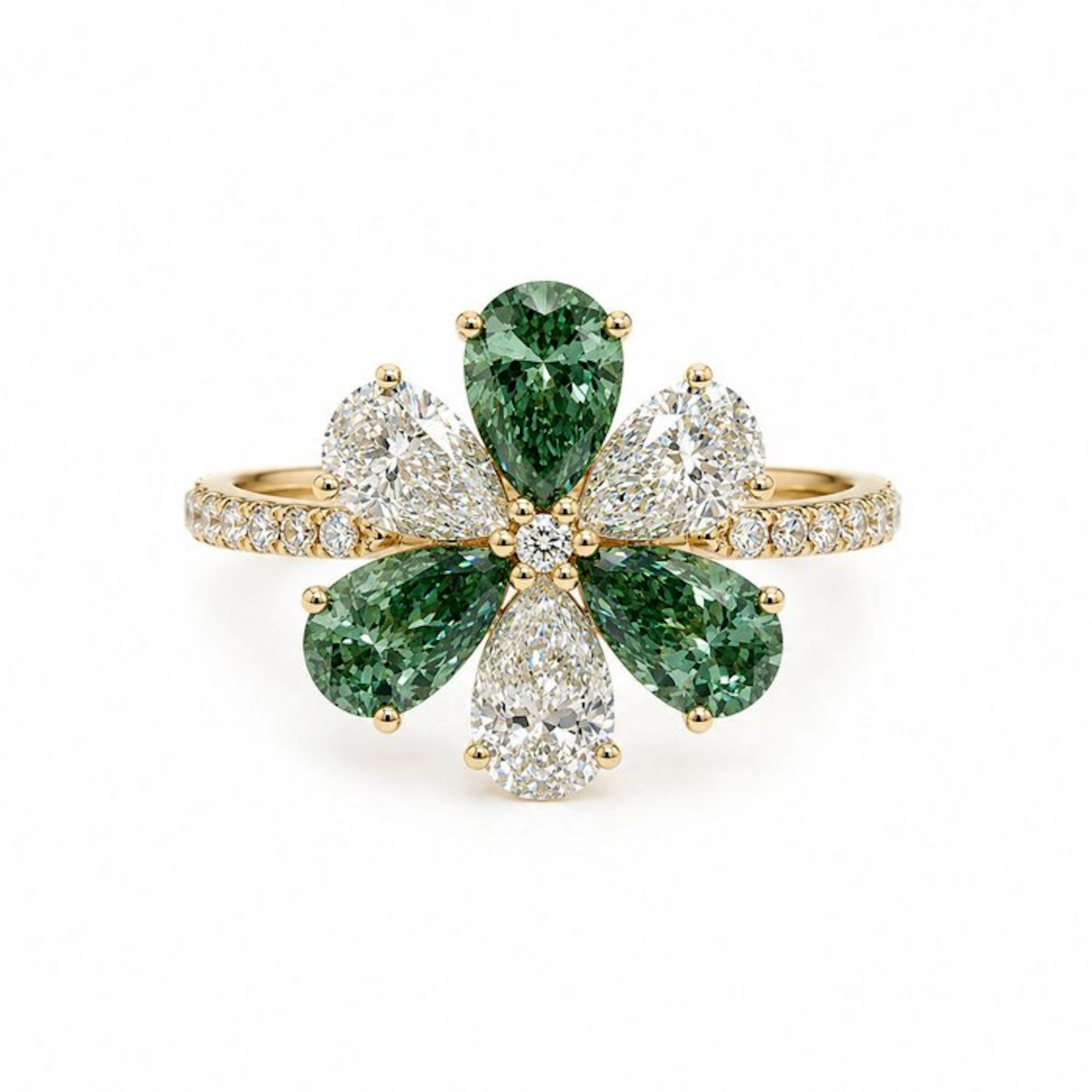No reserve price - Ring - 14 kt