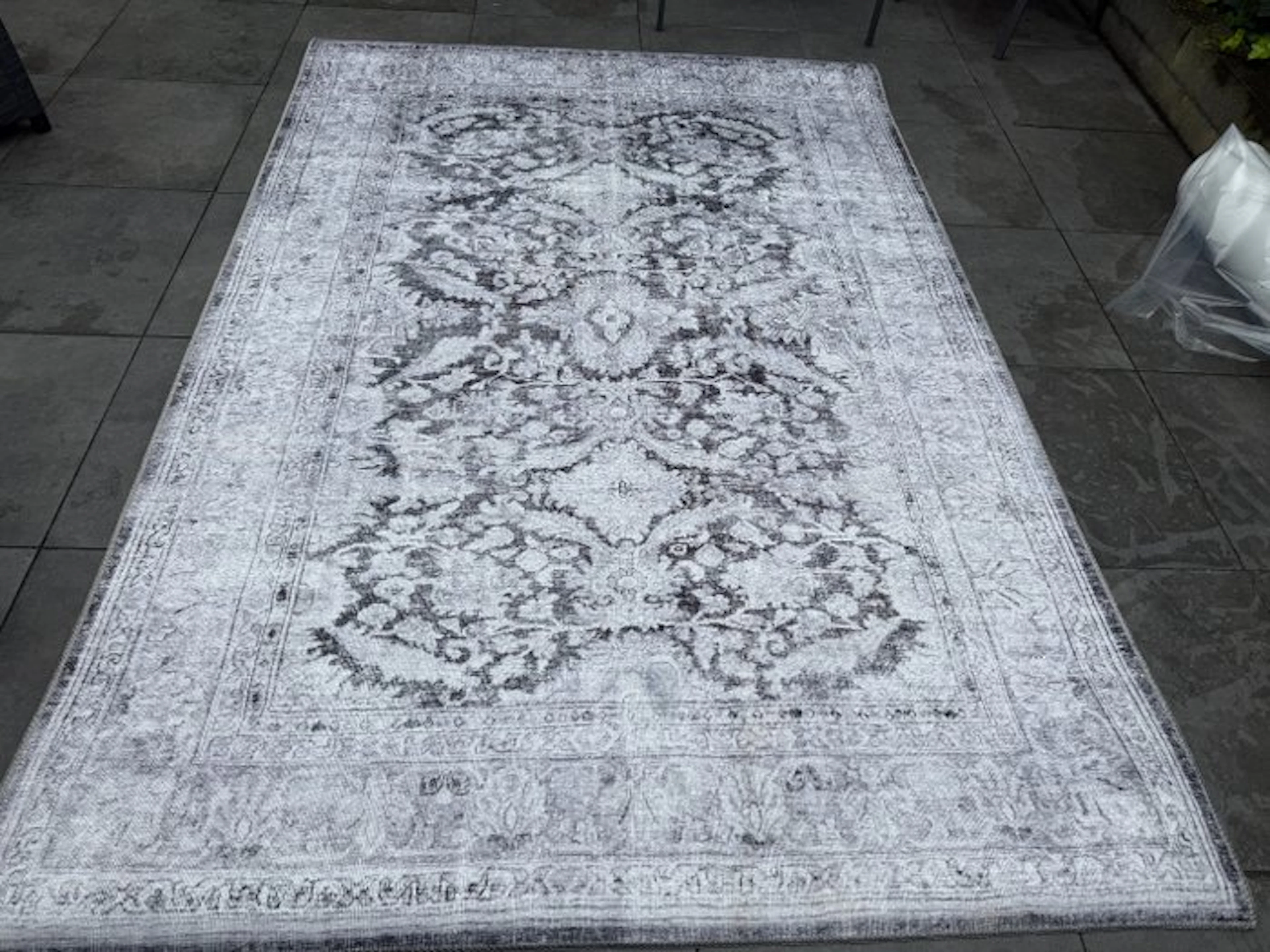 Green Village-5 Grey – Vintage Design Rug - Rug - 290 cm - 200 cm