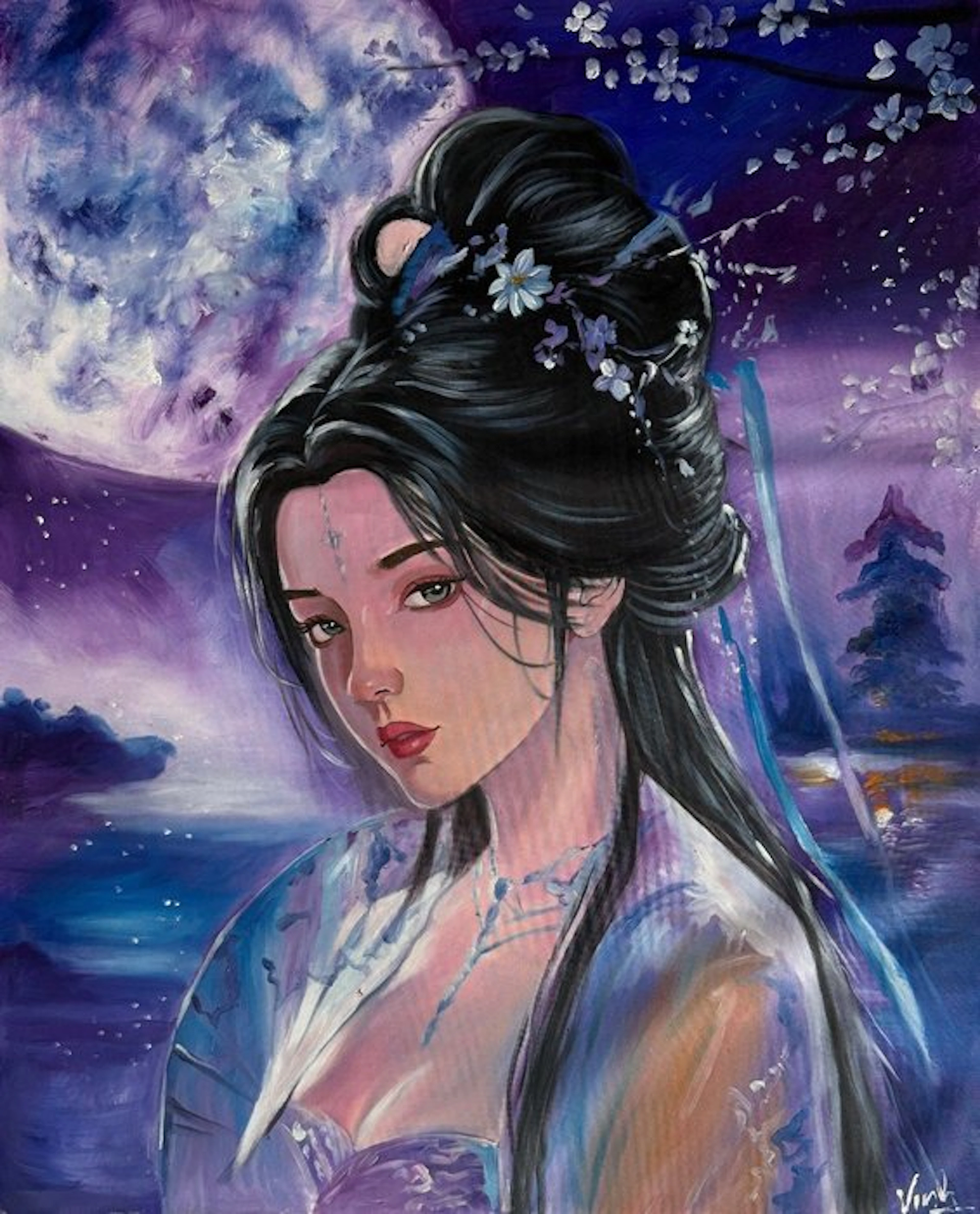 Hoàng Quoc Vinh - Nuit d'Ombre ↑100 →80 cm → No Reserve ✓