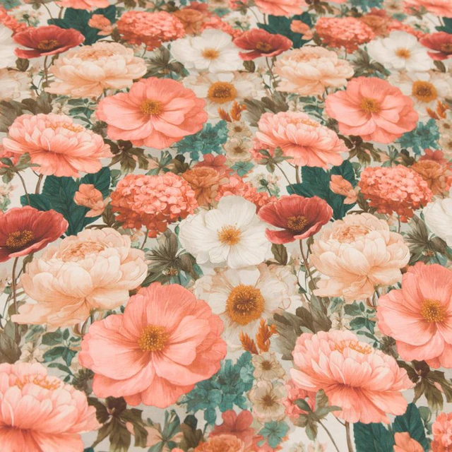 AA230 - Decorative Fabric - Country Chic Flowers...