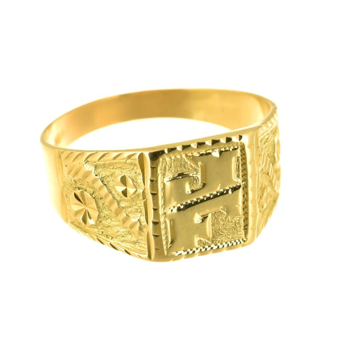 Statement ring - 18 kt. Yellow gold