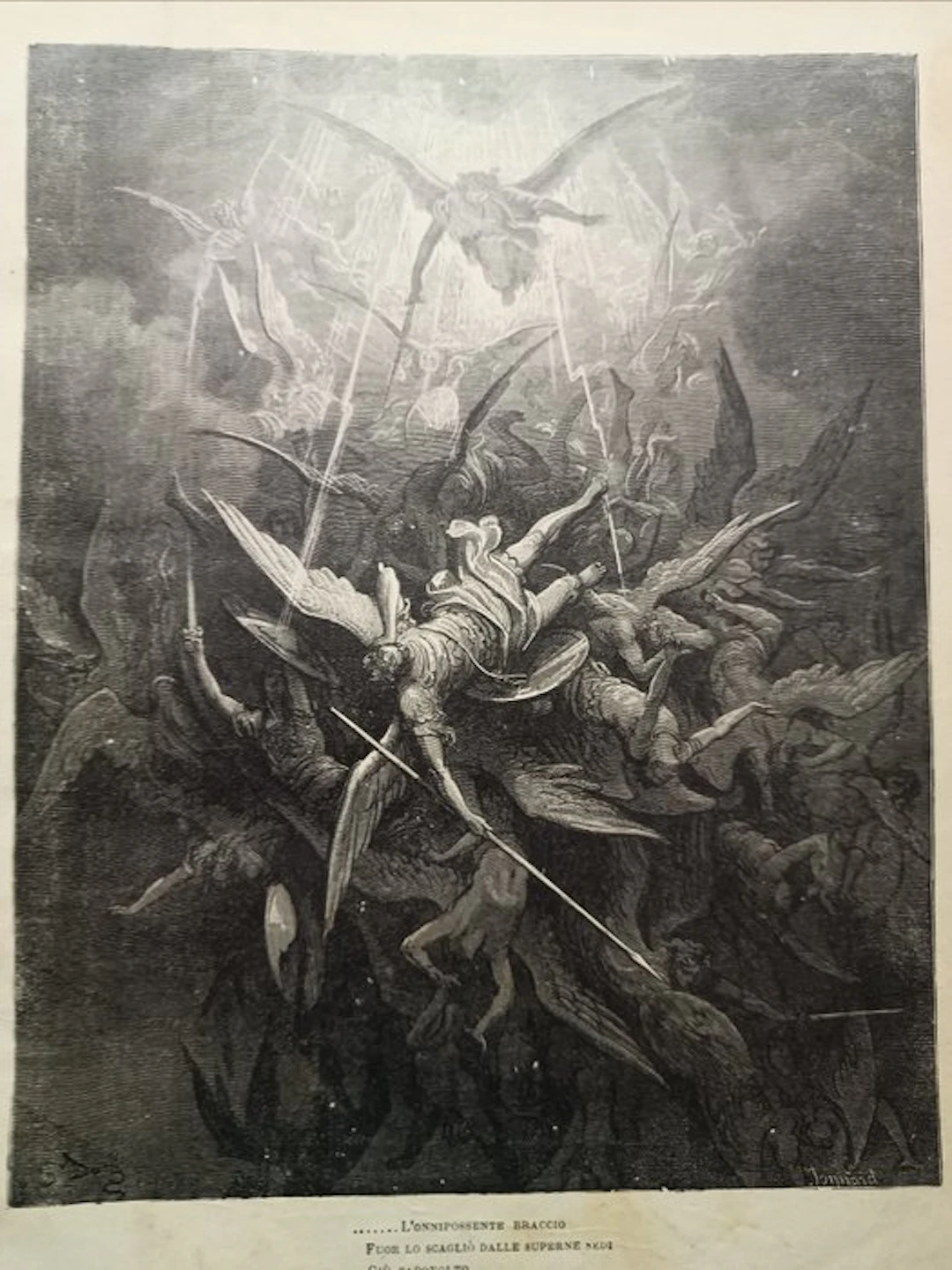John Milton/Gustave Dore' - Il Paradiso Perduto - 1911