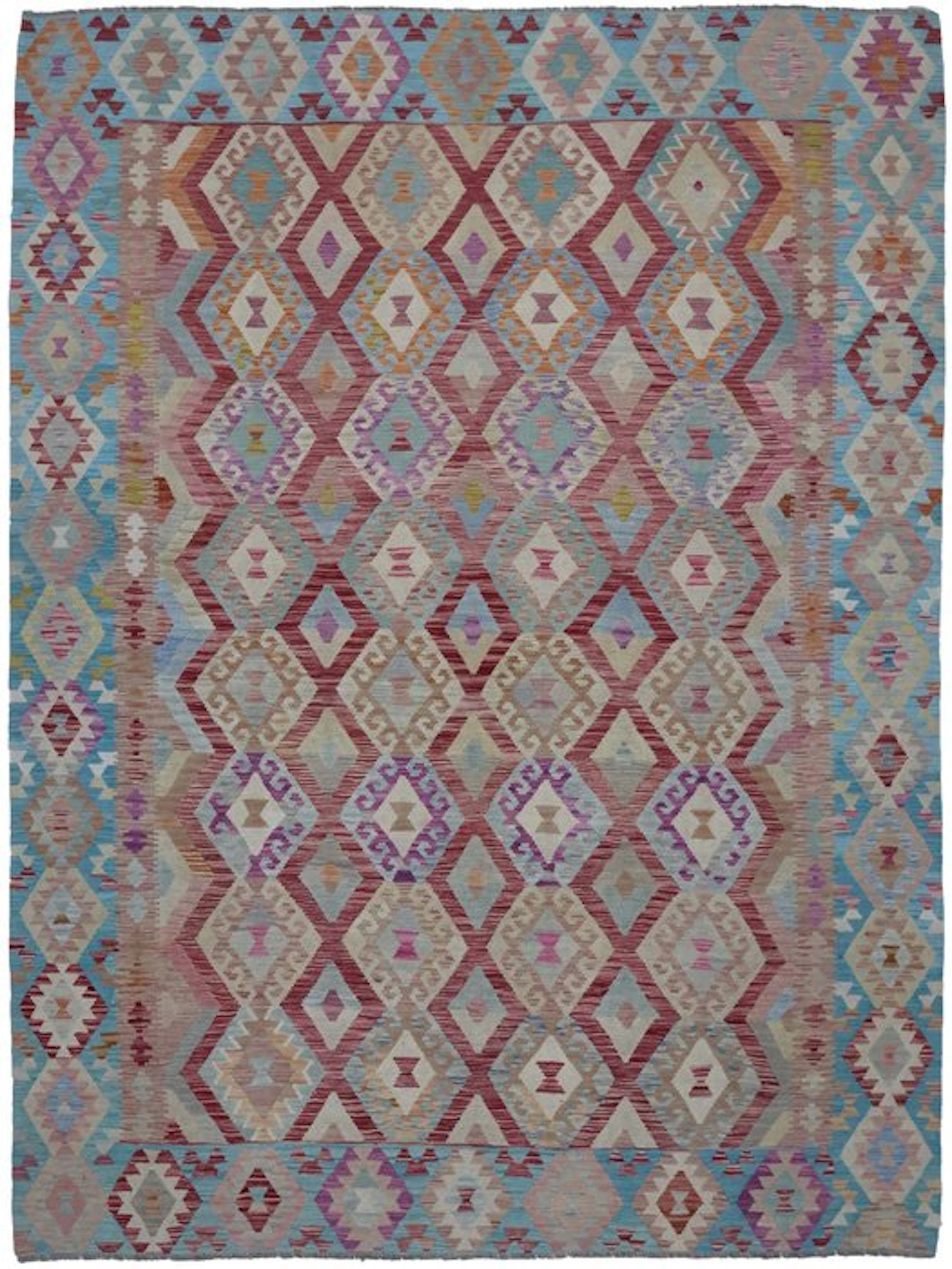 Handwoven Designer Kilim – Afghan Design - Kelim - 340 cm - 257 cm