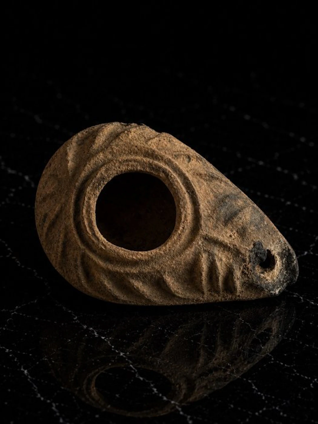 Late Roman/Early Byzantine Terracotta Oil Lamp with...
