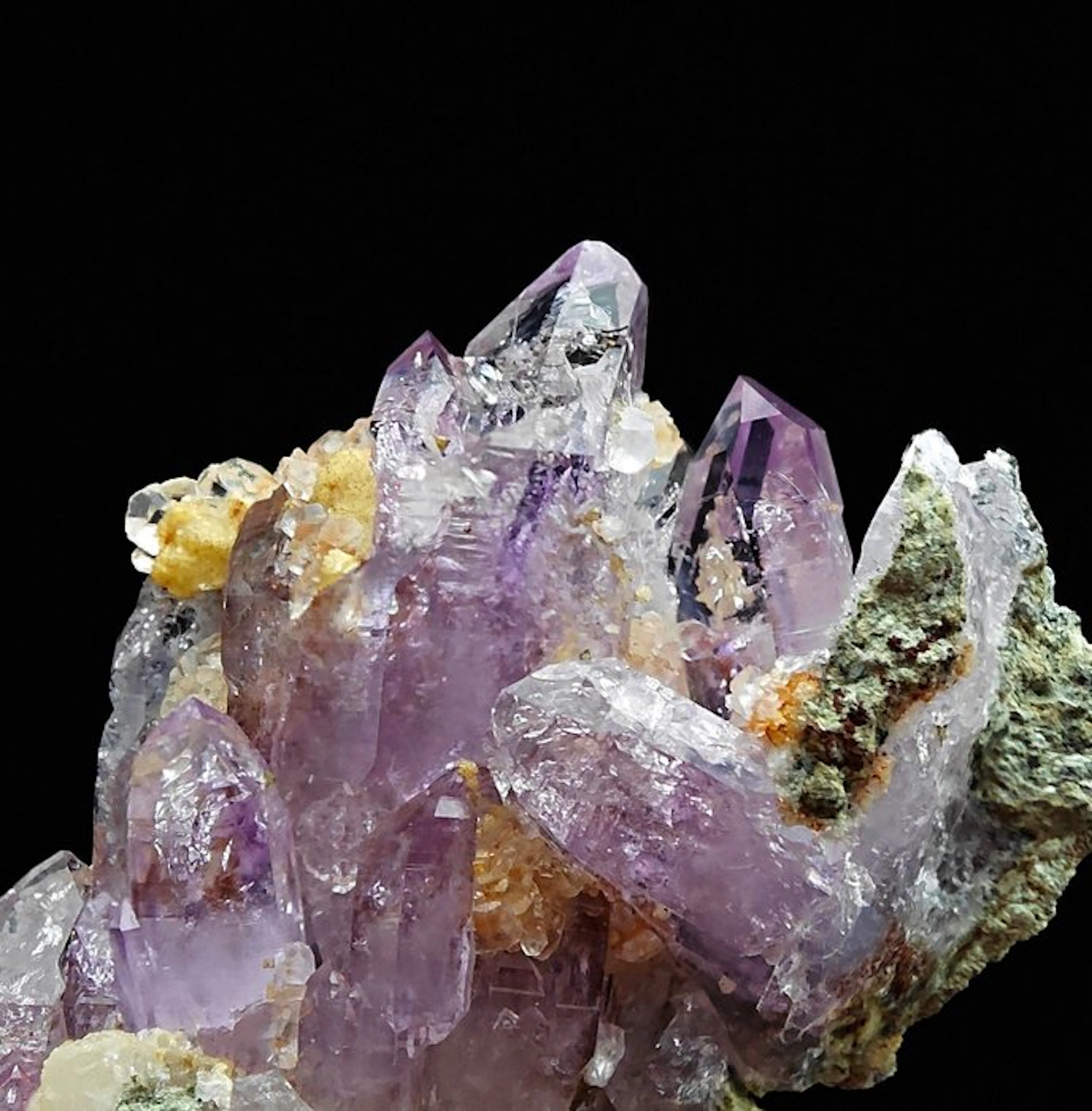 AMETHYST AESTHETICS SCEPTER with CHALCEDONY Crystals on...