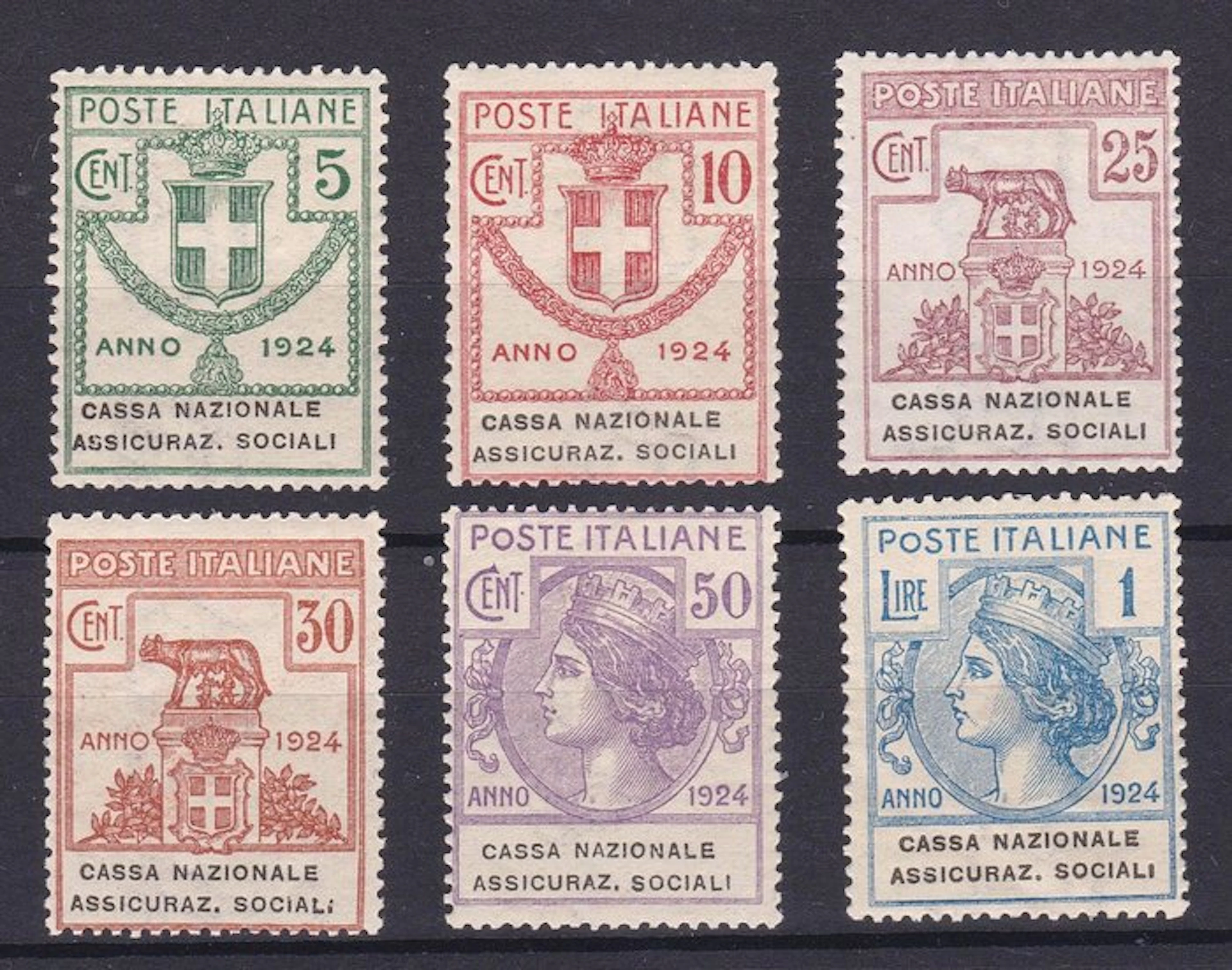 Italy Kingdom 1924 - Parastatal agencies National Social...
