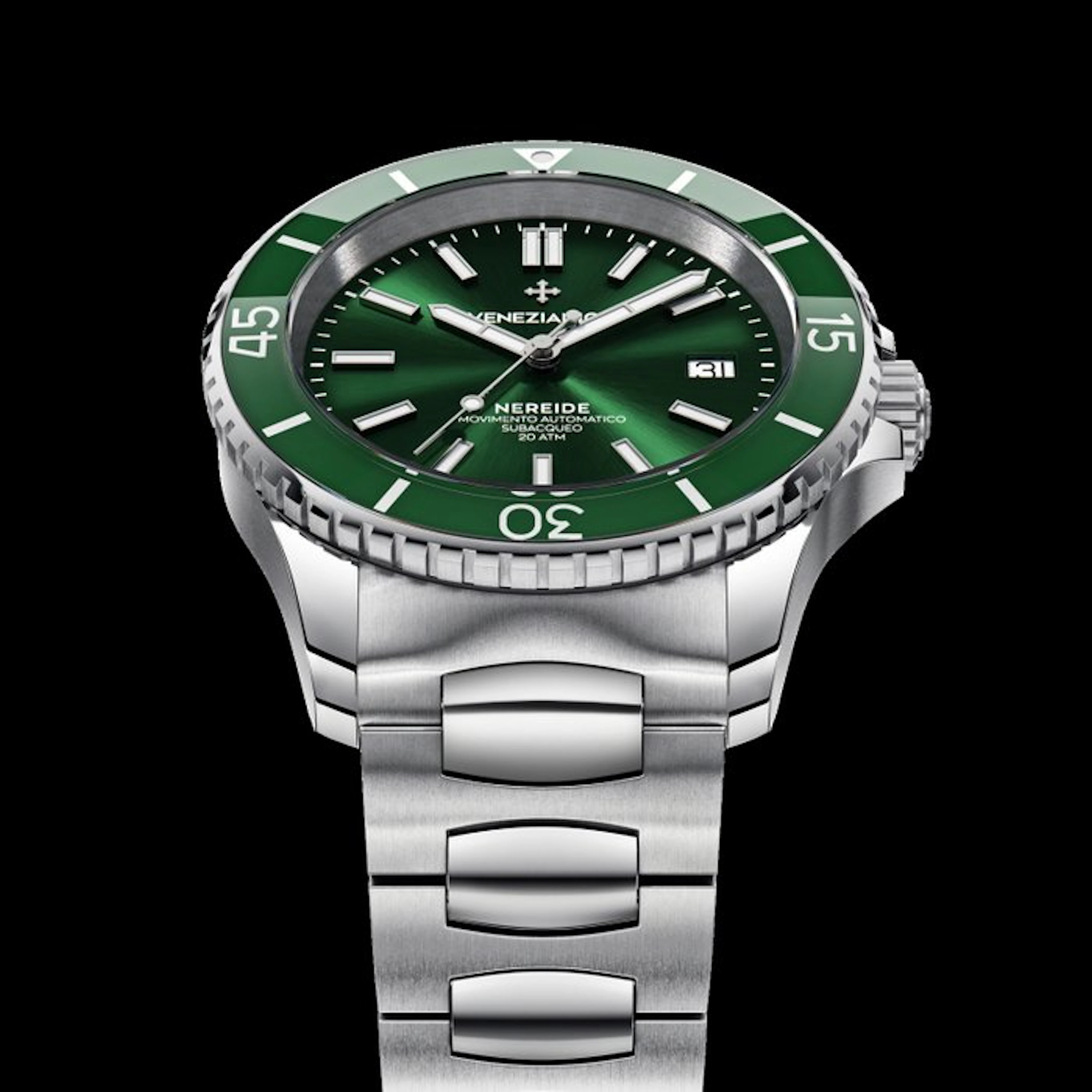 Venezianico - Nereide 42 mm Automatic Green Dial - 3321501C - Men - 2026