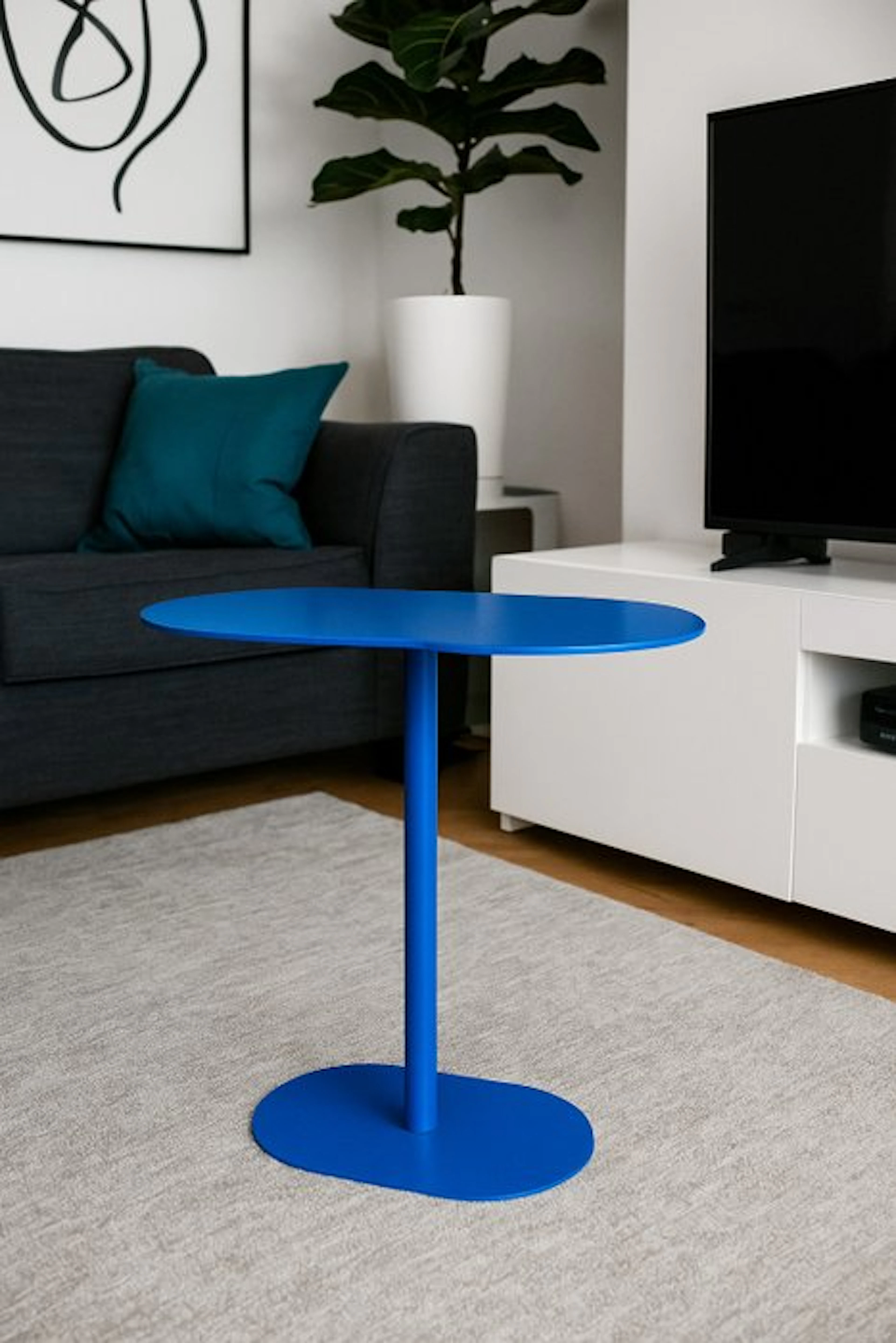 Moderne - Side table - Steel, Blue