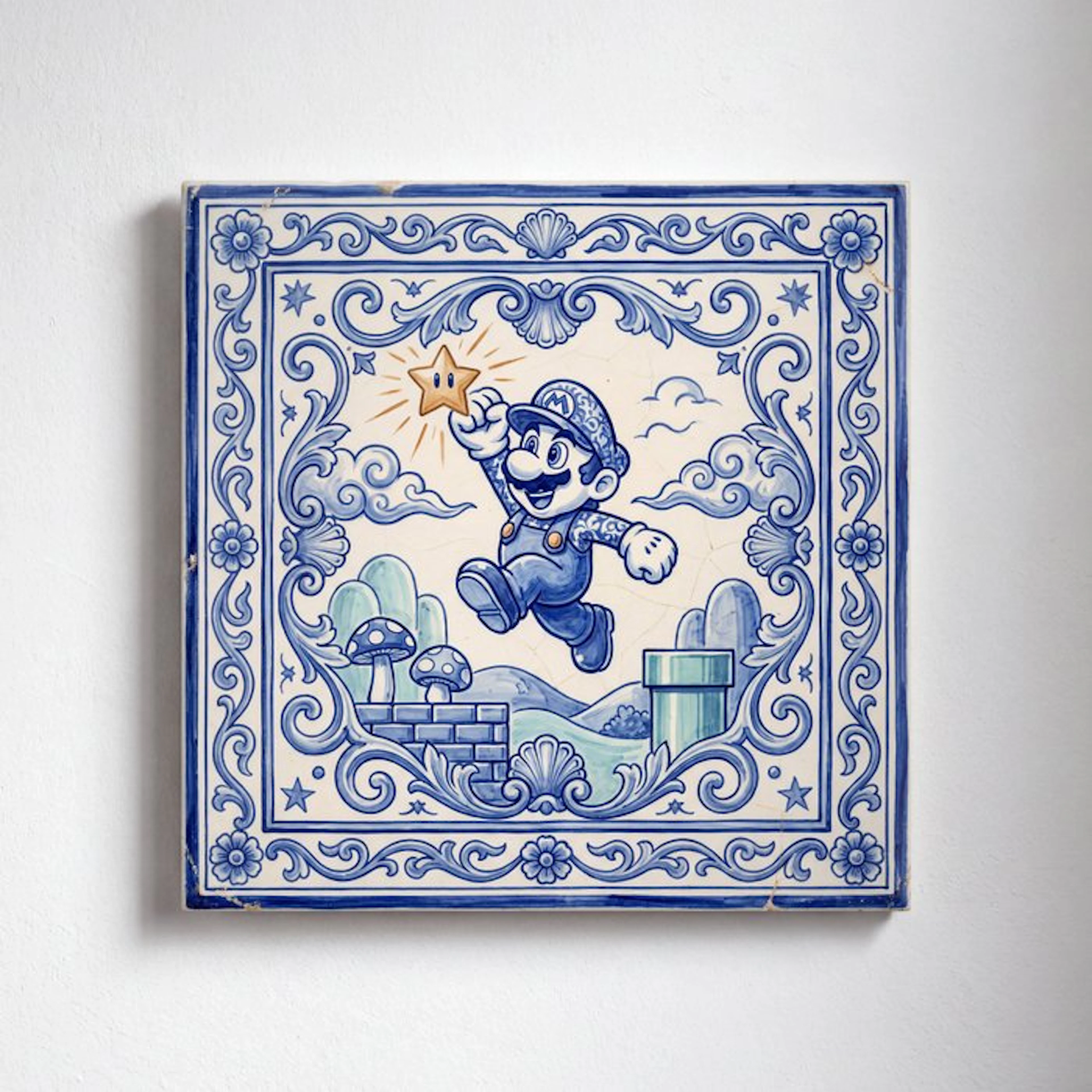 Kleury.art - [Ceramic Tile Art] "The Star Jump” by Kleury.art (1/5)