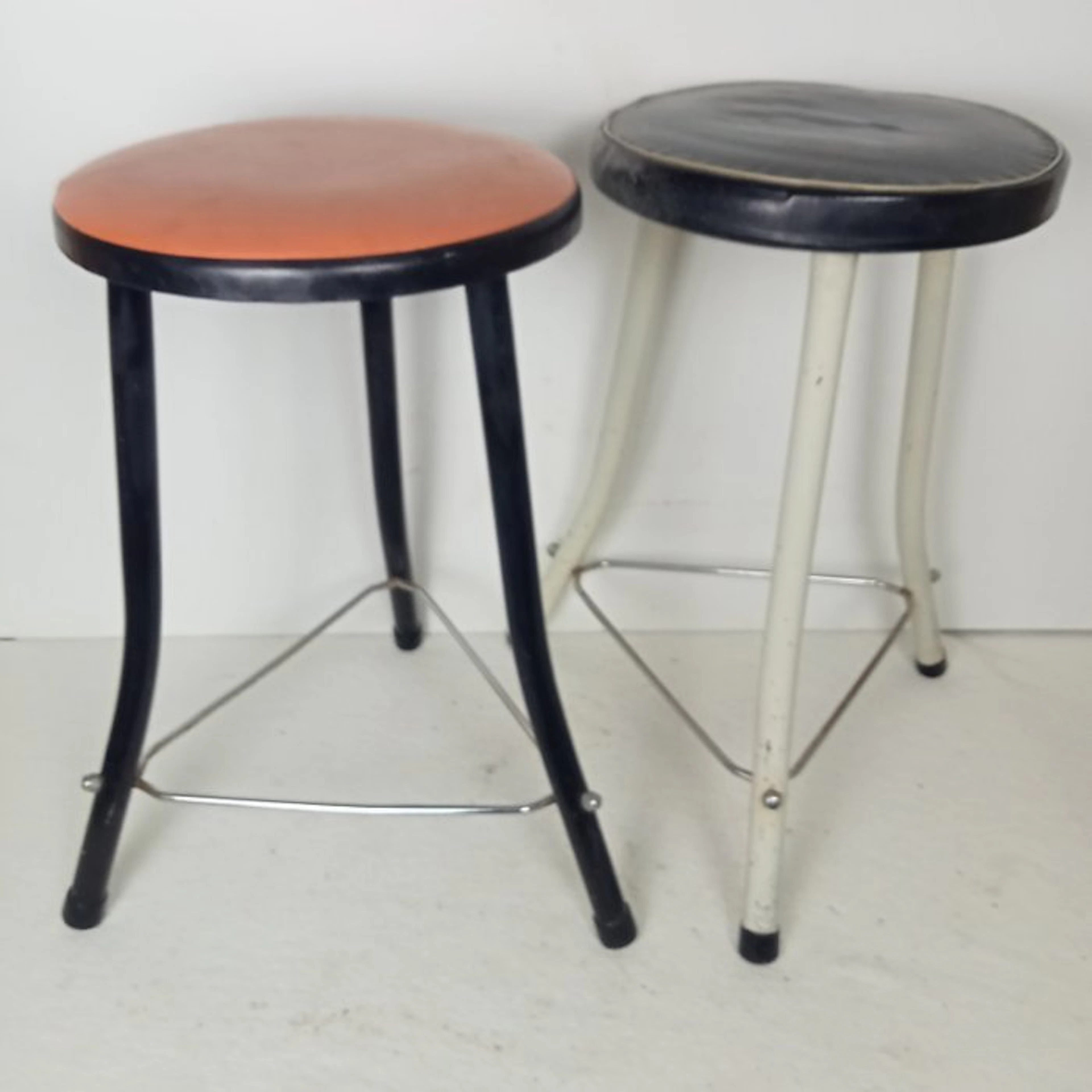 Brabantia - Stool (2) - Lacquered and chrome-plated steel...