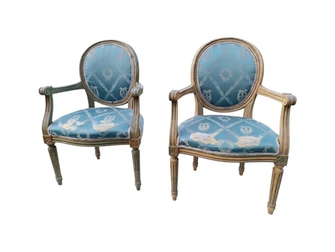 Children's chair (2) - Beech - Louis XVI-style armchairs