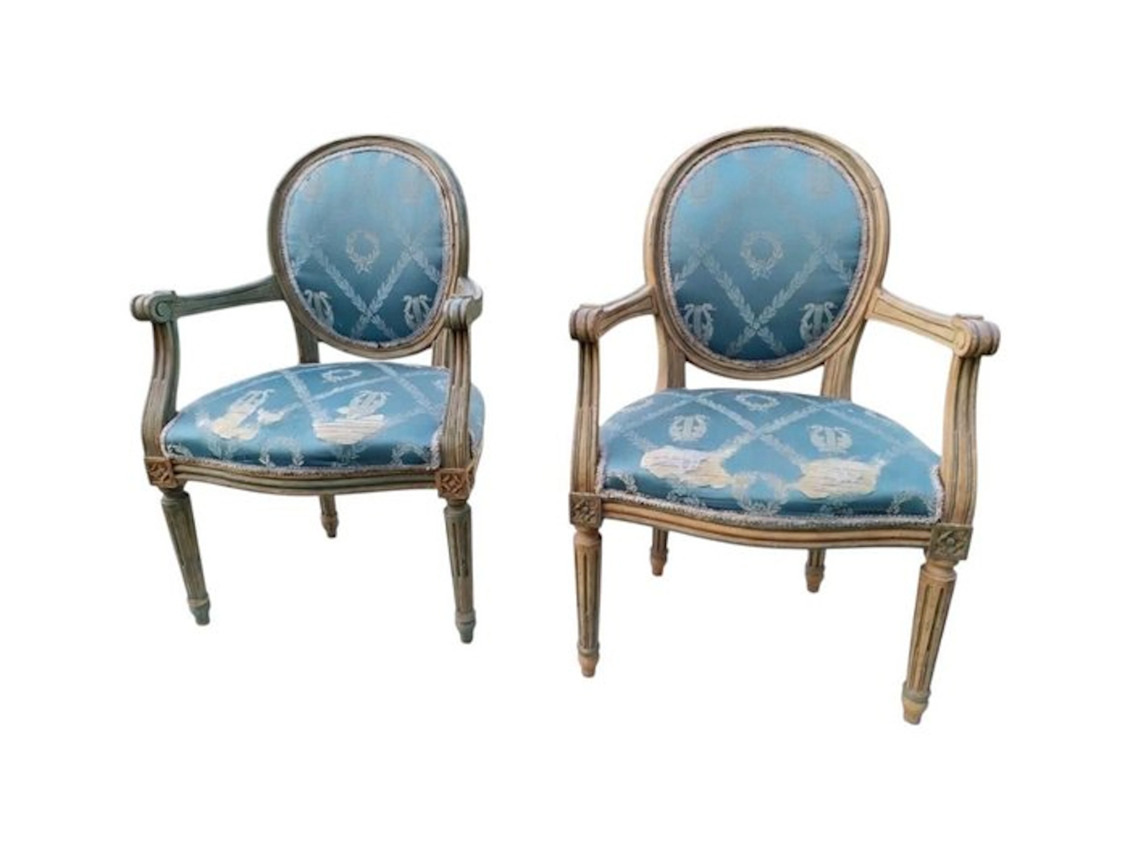 Children's chair (2) - Beech - Louis XVI-style armchairs