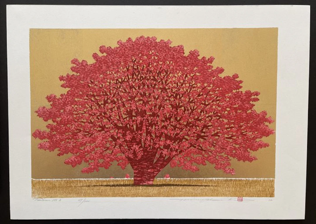 Tree scene 156A - Hajime Namiki 並木一 (b 1947) - Japan (No reserve price)