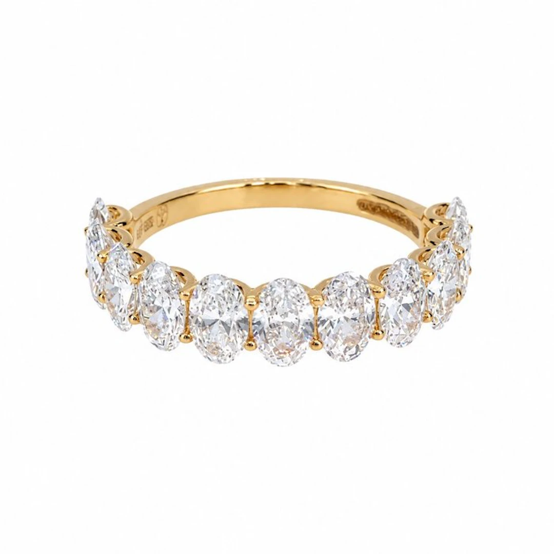 No reserve price - Ring - 14 kt. Yellow gold - 2.06ct. tw. Diamond (Lab-grown)