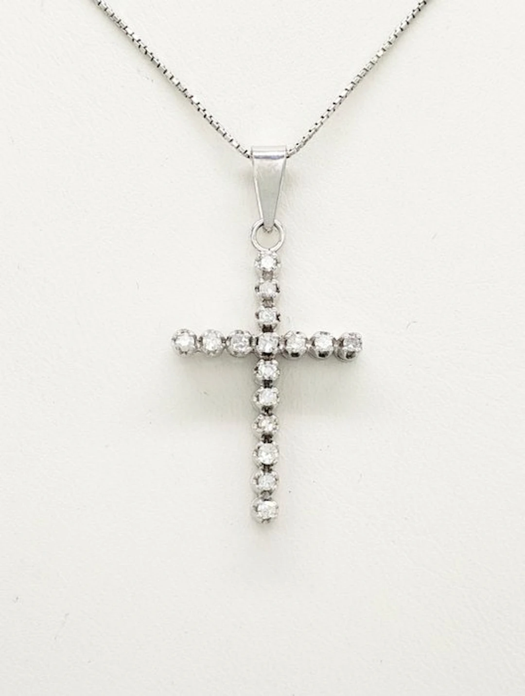Necklace - 18 kt. White gold Diamond (Natural)
