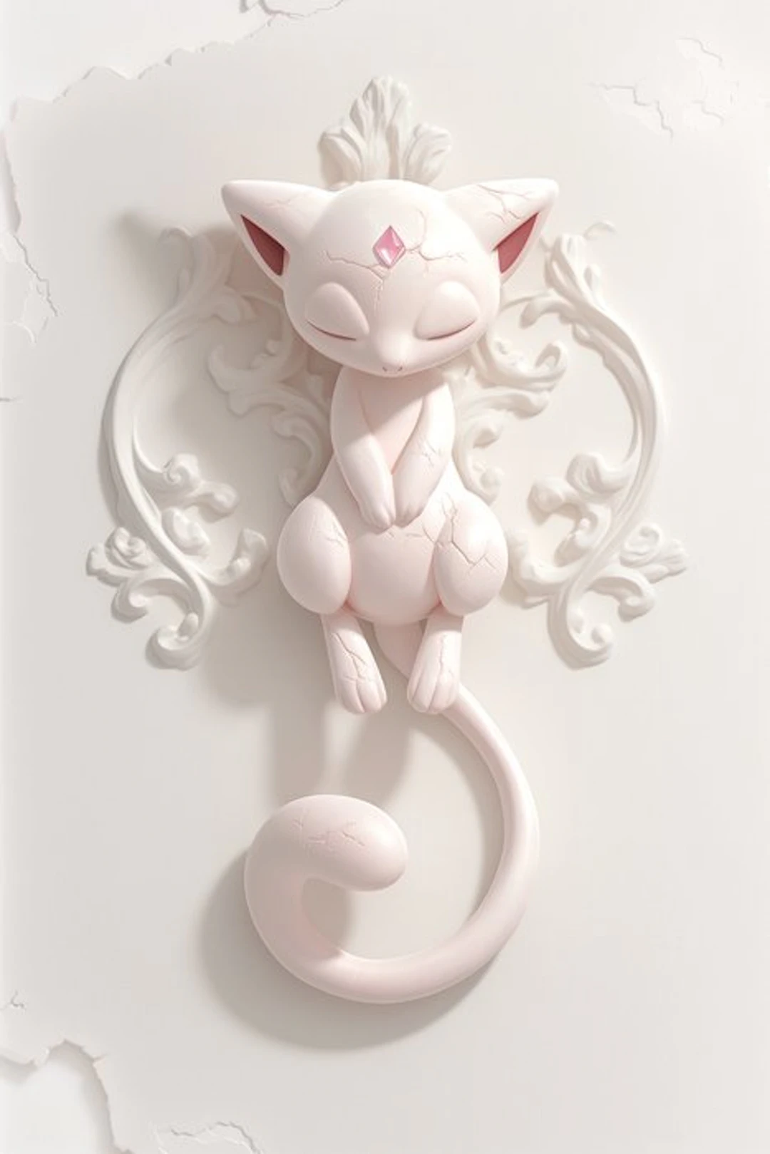 Henshin (Marco Celante) - Mew Wall - limited edition Porcelain Pokèmon