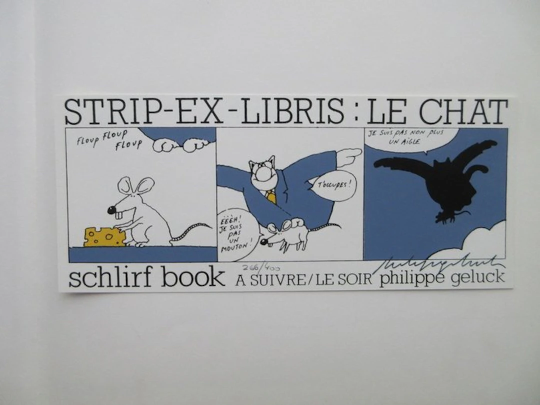 Le Chat - Le Retour du chat + ex-libris signé - C +...