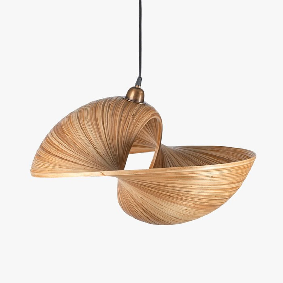 Sooka Interior - Hanging lamp - Bamboo, Bronze - Udara Lampshade 40