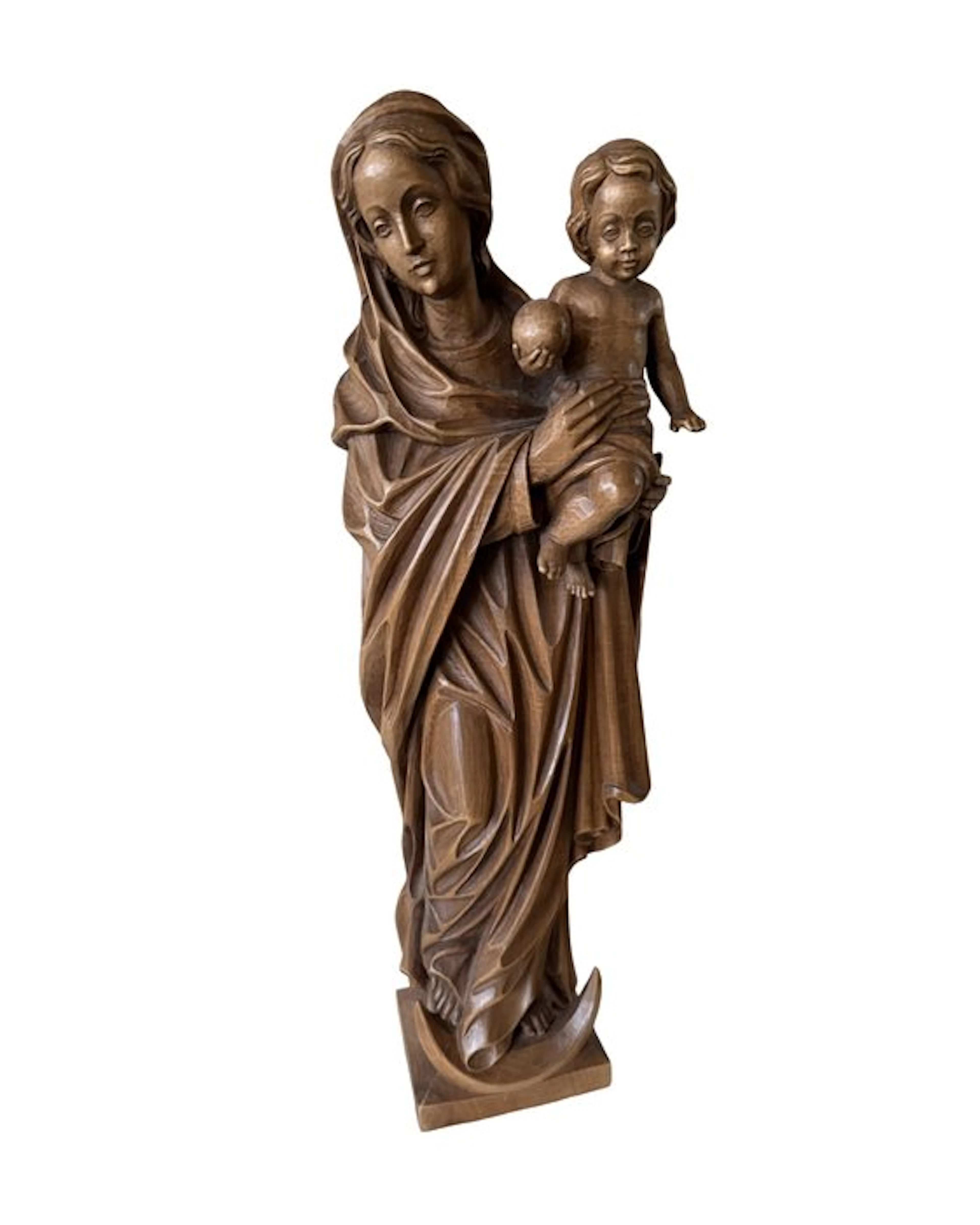 Figure carving, Maria mit Jesus - 60 cm - Wood