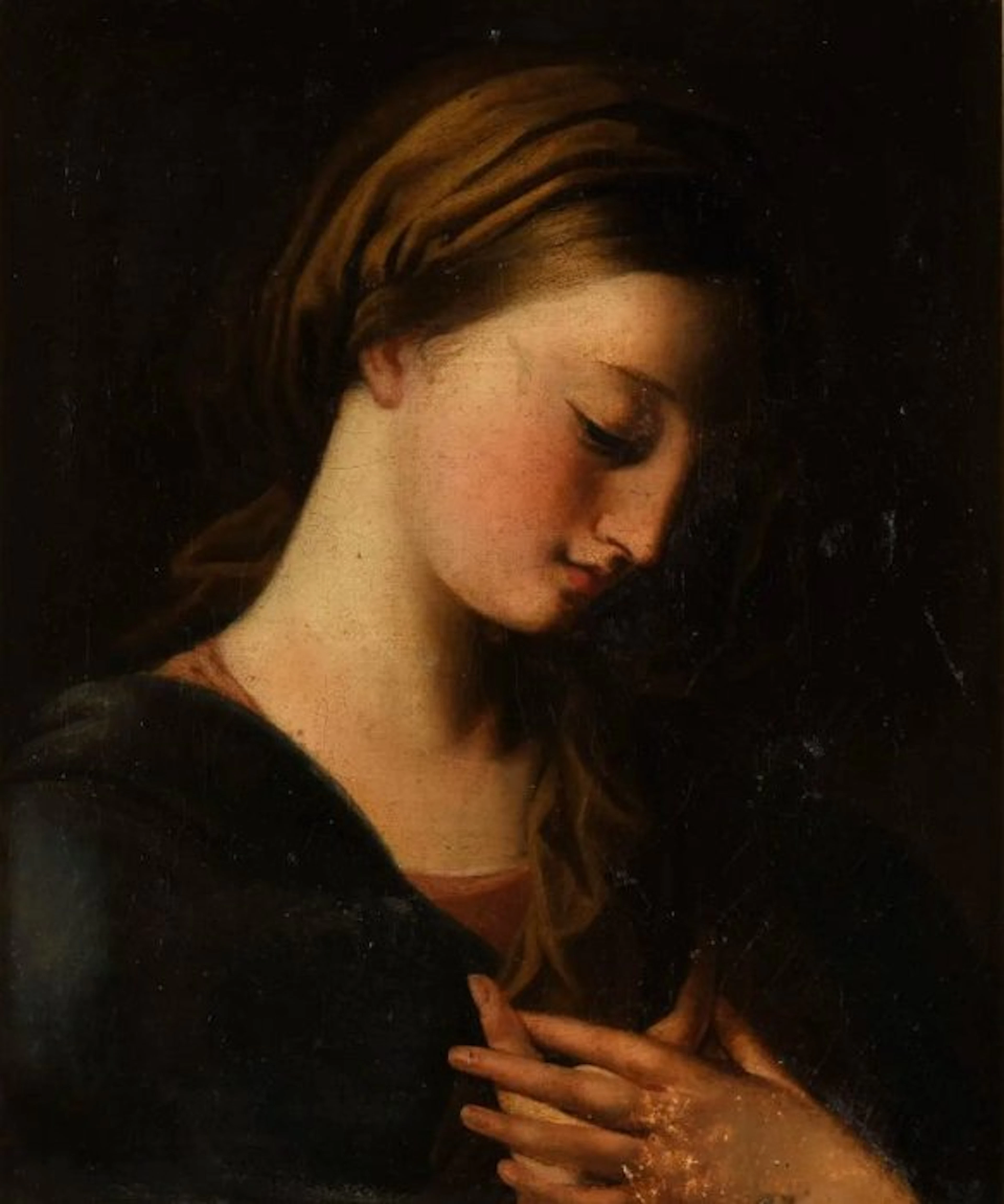 Italian school (XVIII) - The Virgin in Prayer - NO RESERVE