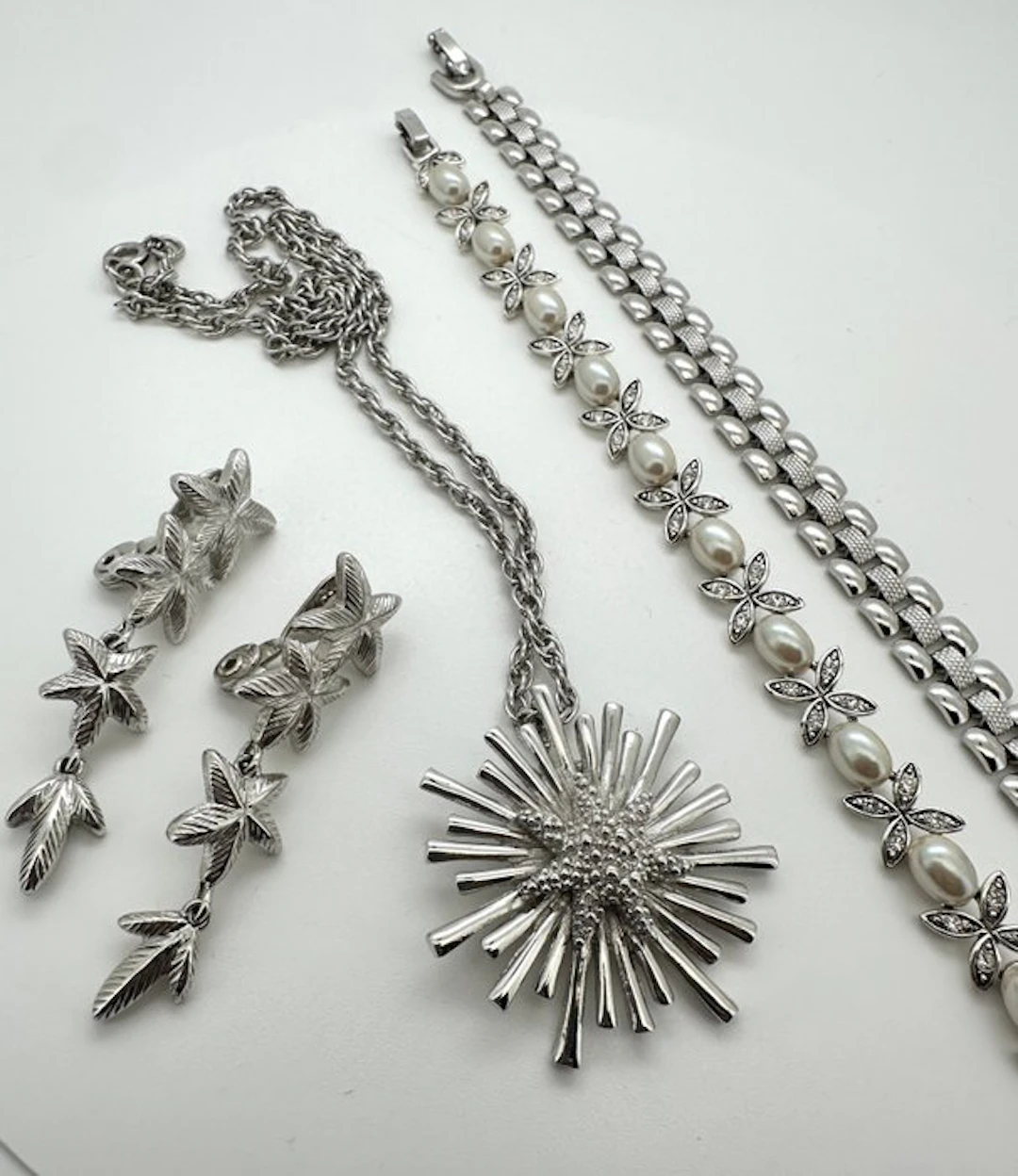 Monet - Silver-Plated - Parure - Lot of 4